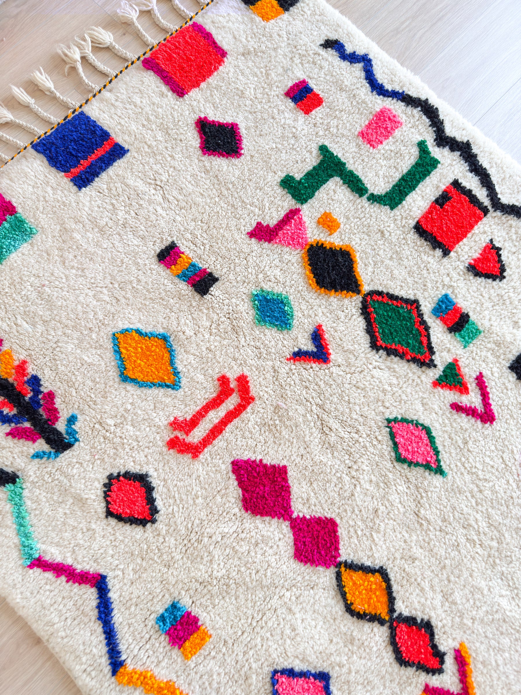 Tapis berbère coloré - n°593