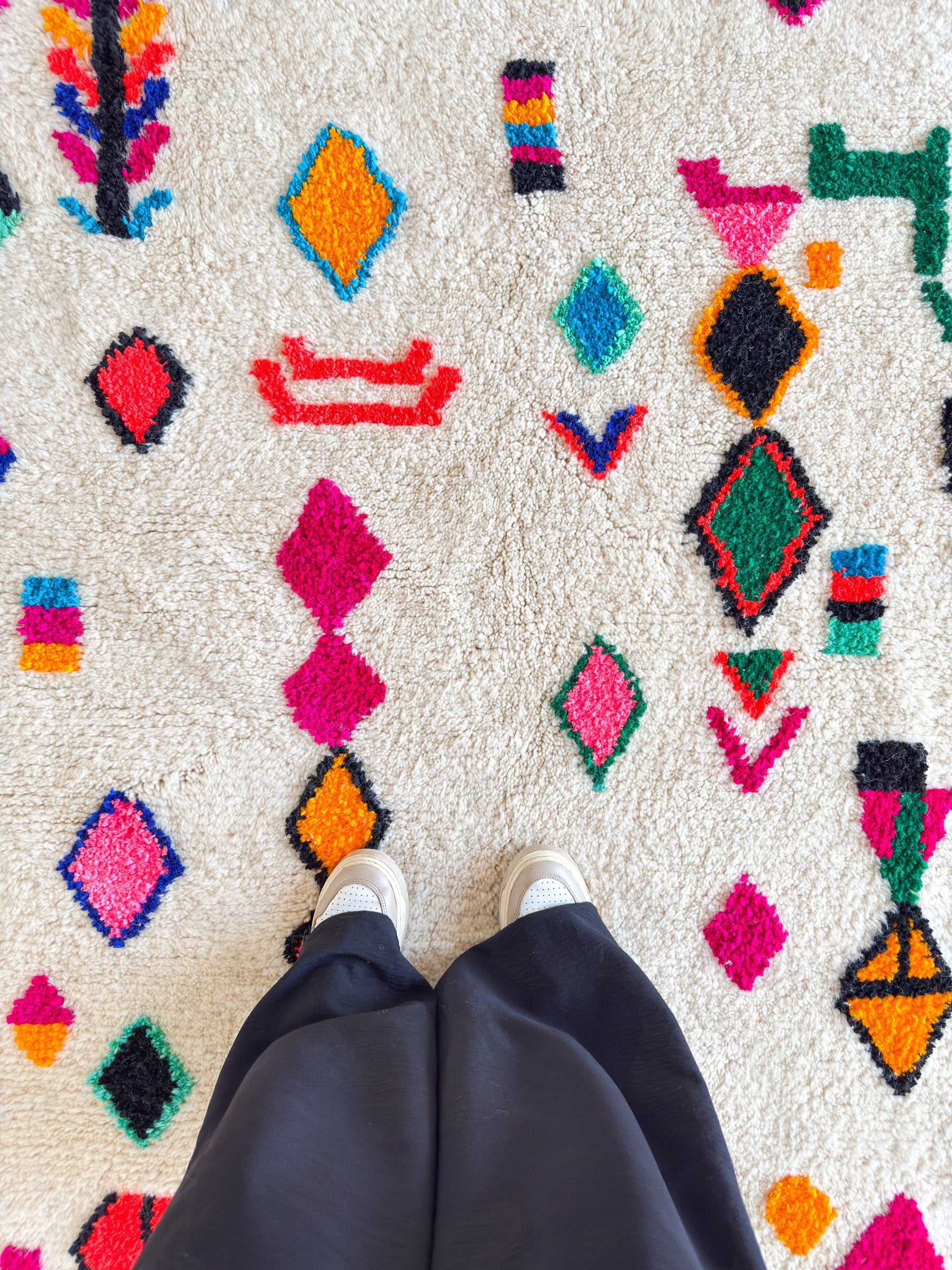 Tapis berbère coloré - n°593