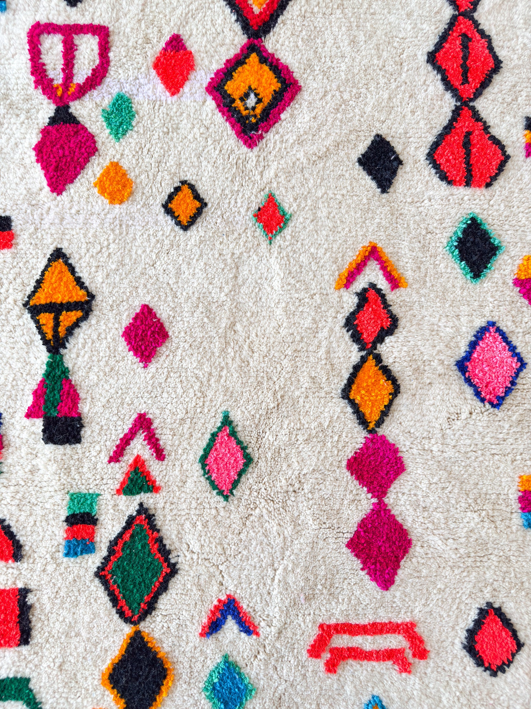 Tapis berbère coloré - n°593