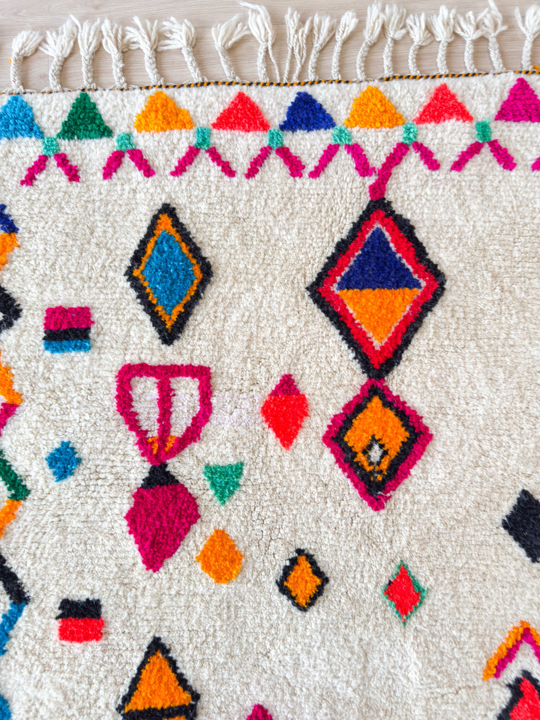 Colorful Berber carpet - n°593