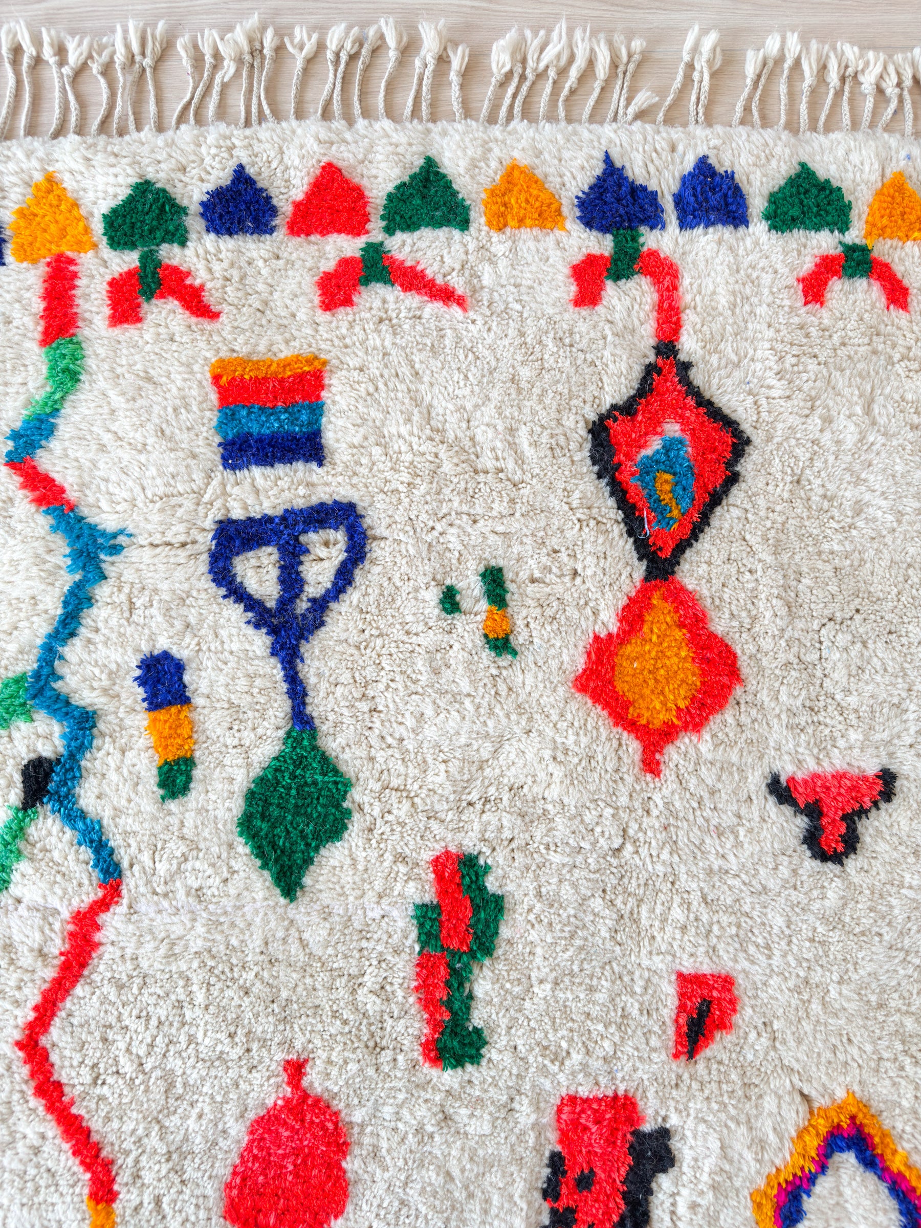 Farbenfroher Berberteppich 149 x 290 cm - Nr. 2026