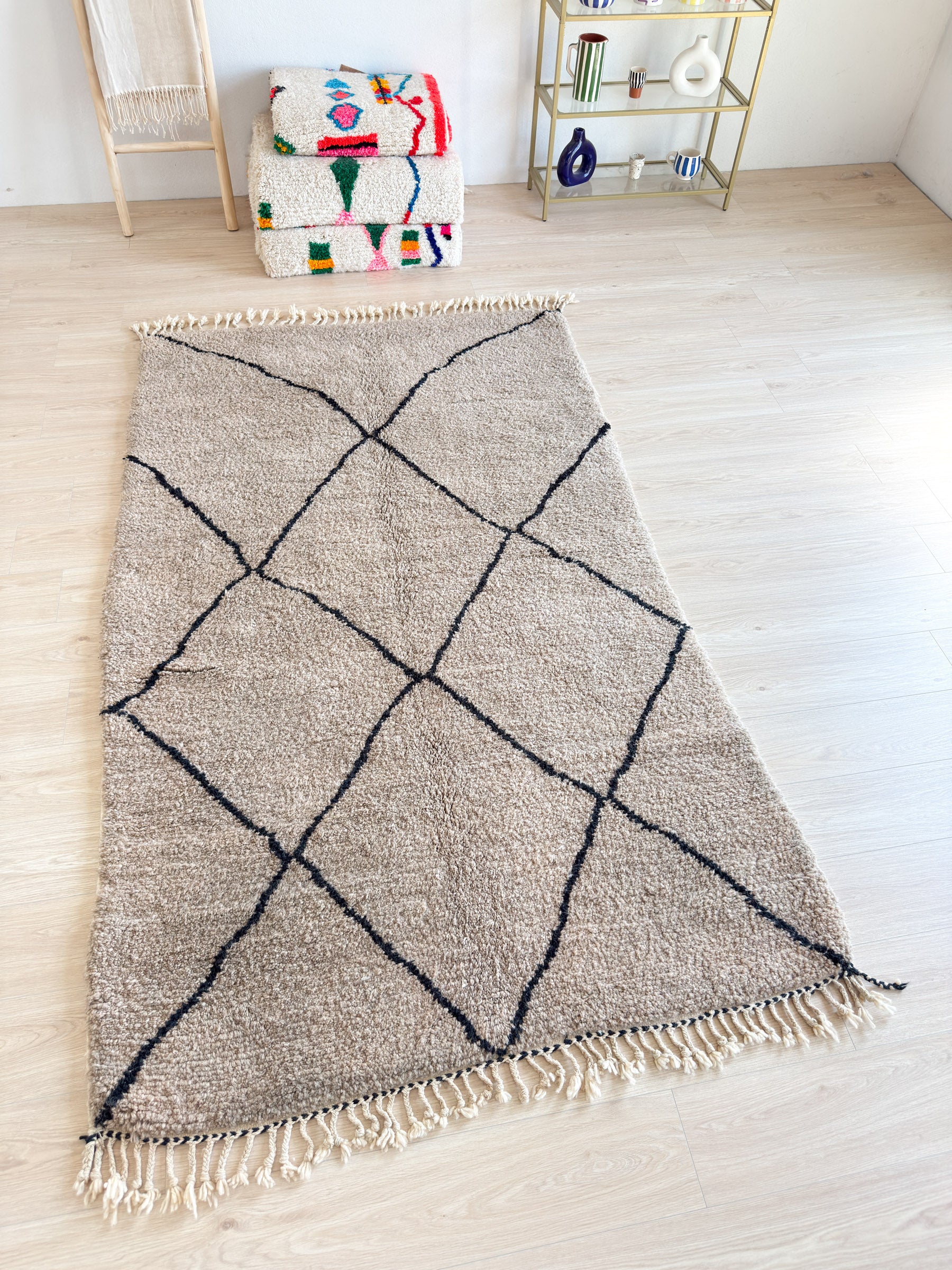 Farbenfroher Berberteppich 150 x 273 cm - Nr. 1964