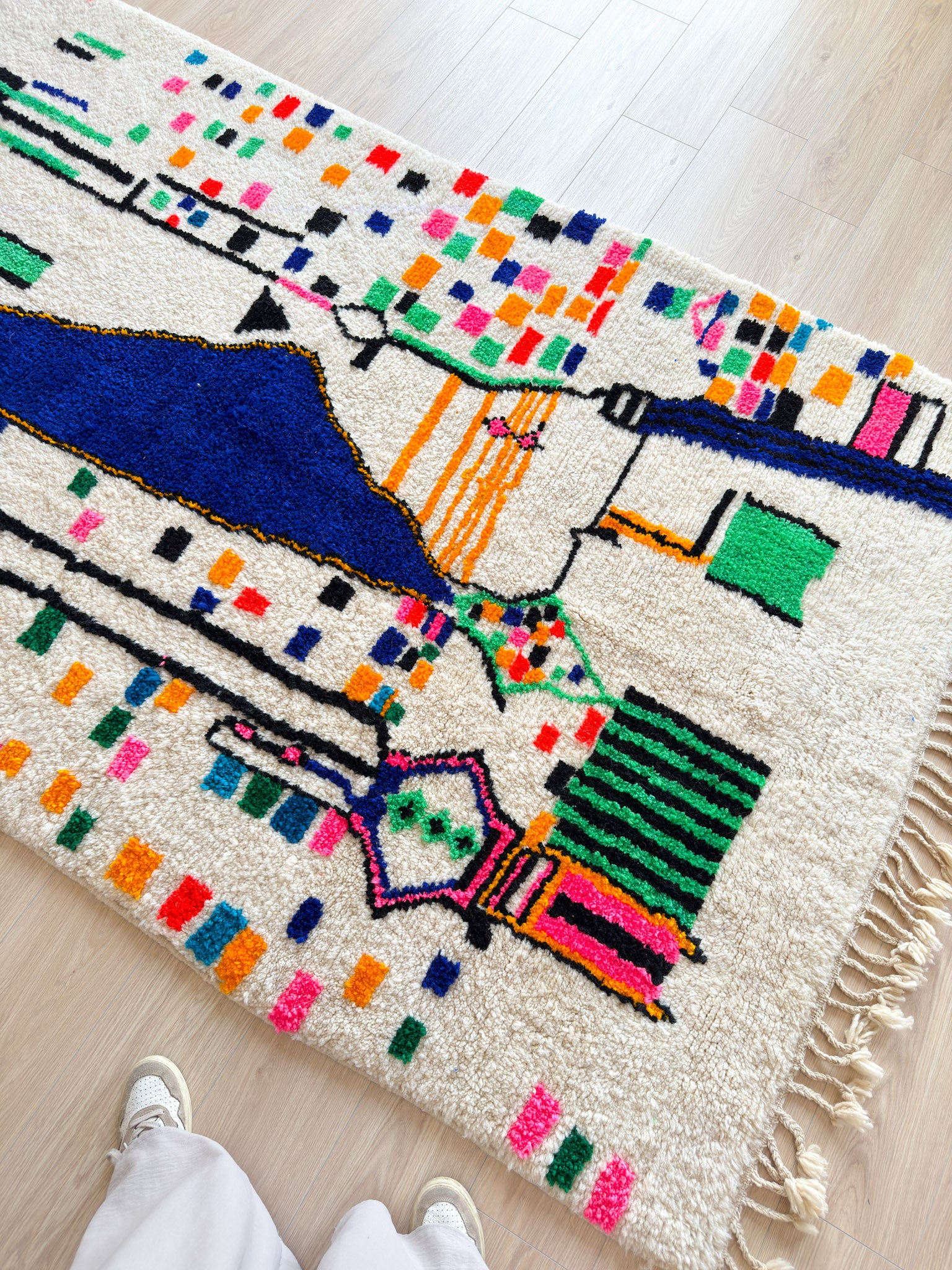 Tapis berbère coloré - n°1307