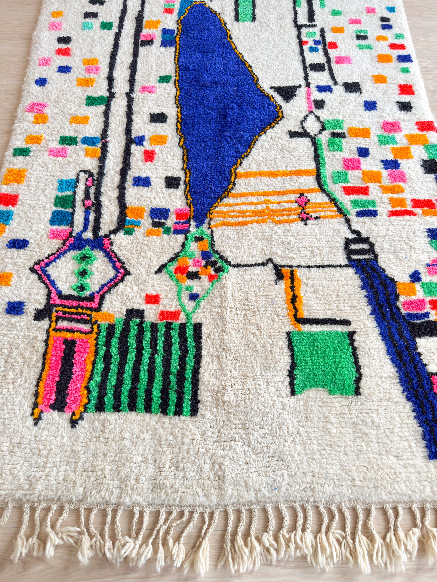 Tapis berbère coloré - n°1307