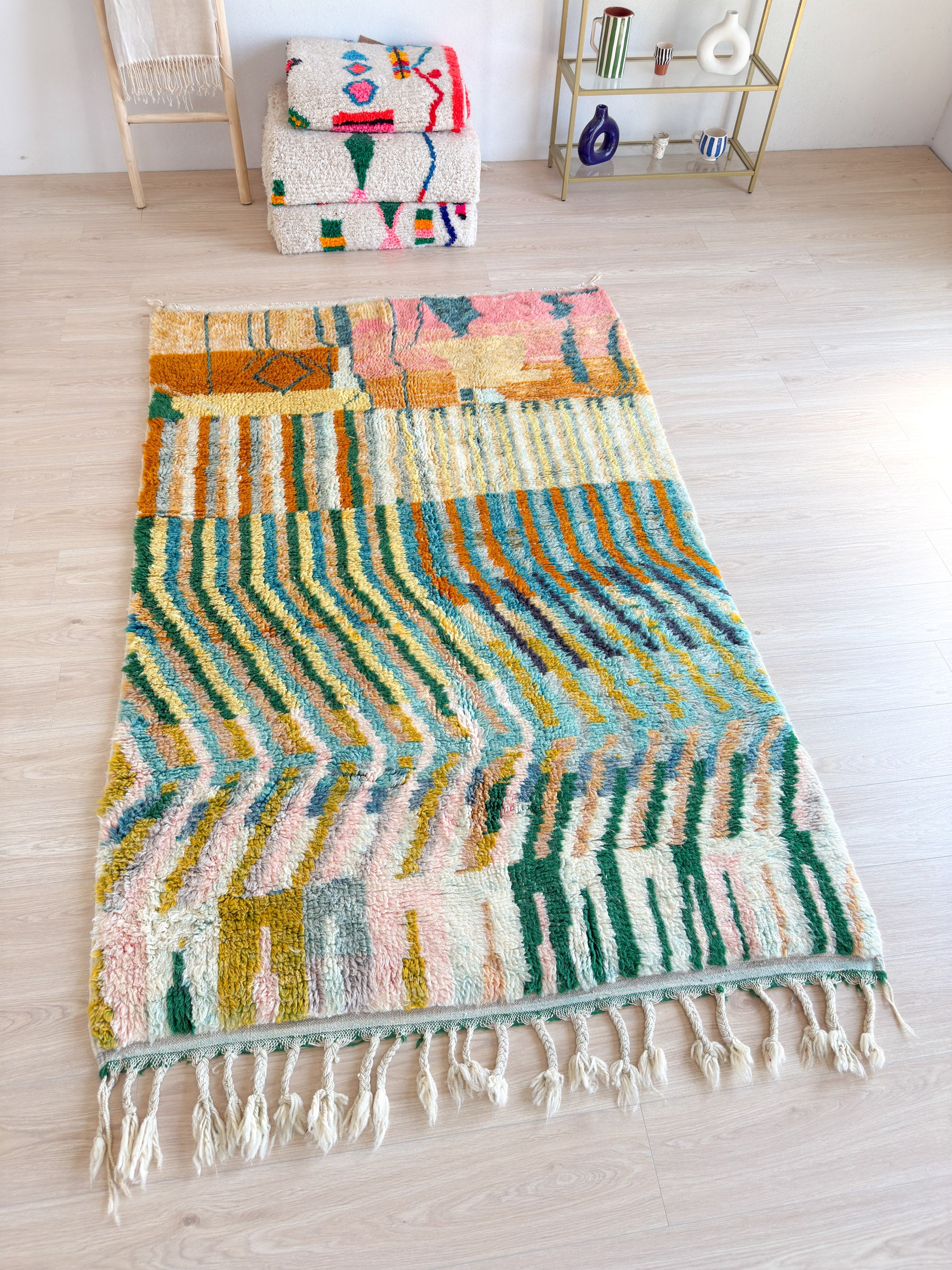 Tapis berbère coloré 160 x 263 cm - n°1908