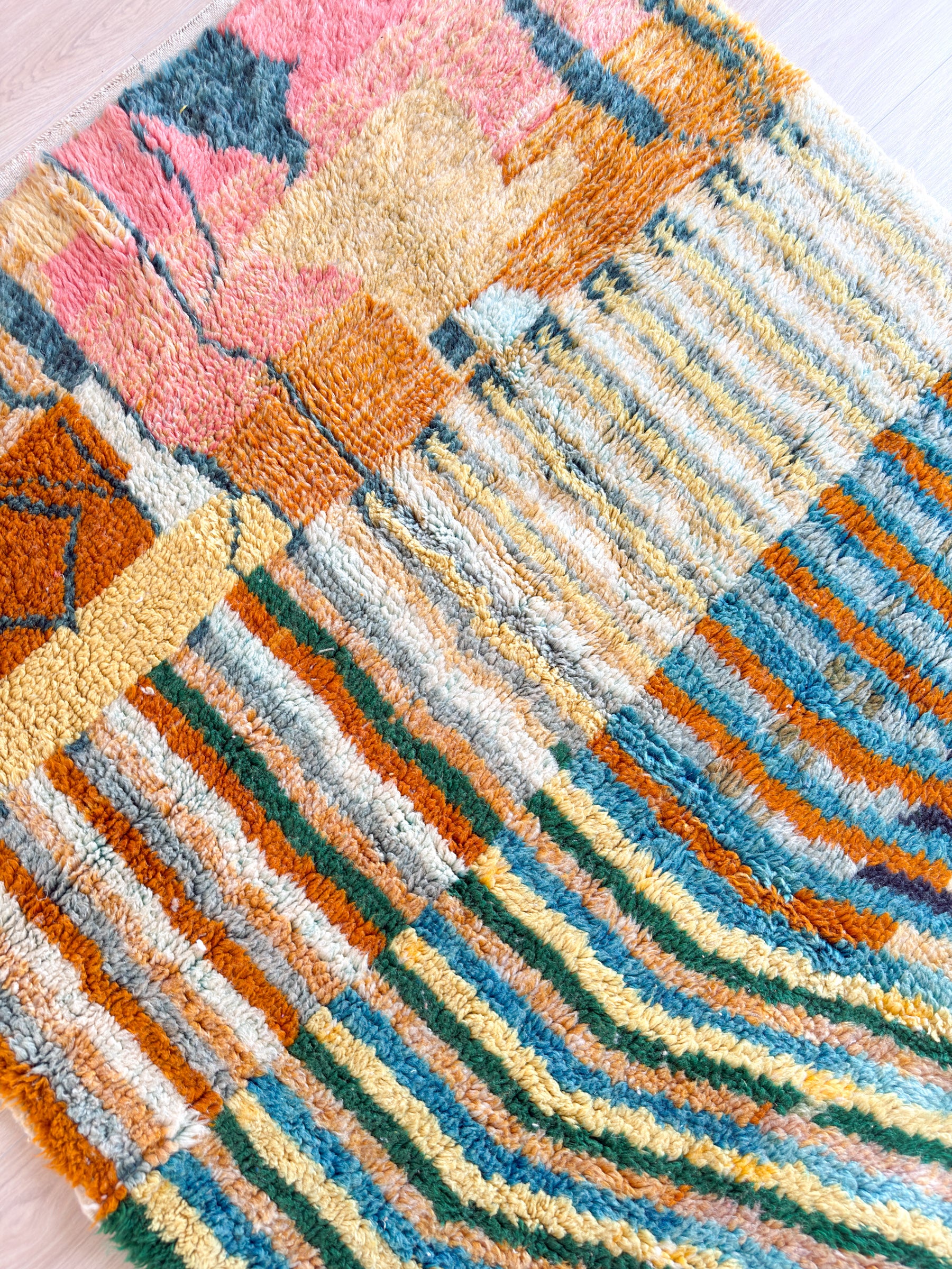 Tapis berbère coloré 160 x 263 cm - n°1908