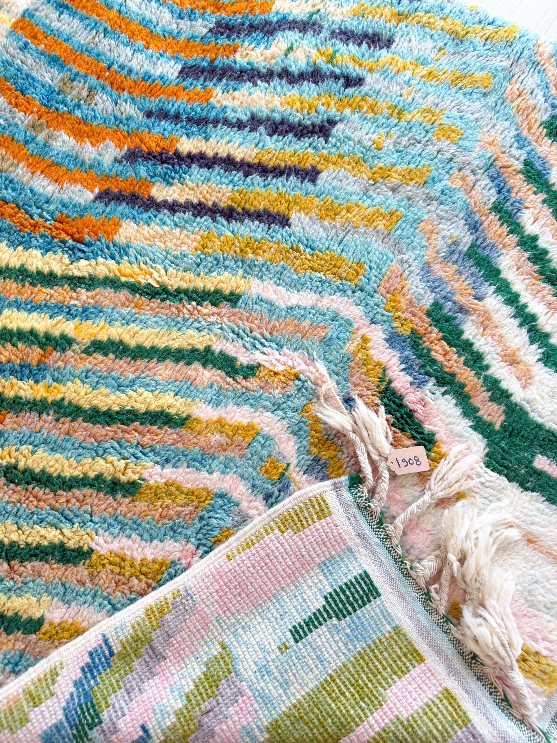 Tapis berbère coloré 160 x 263 cm - n°1908