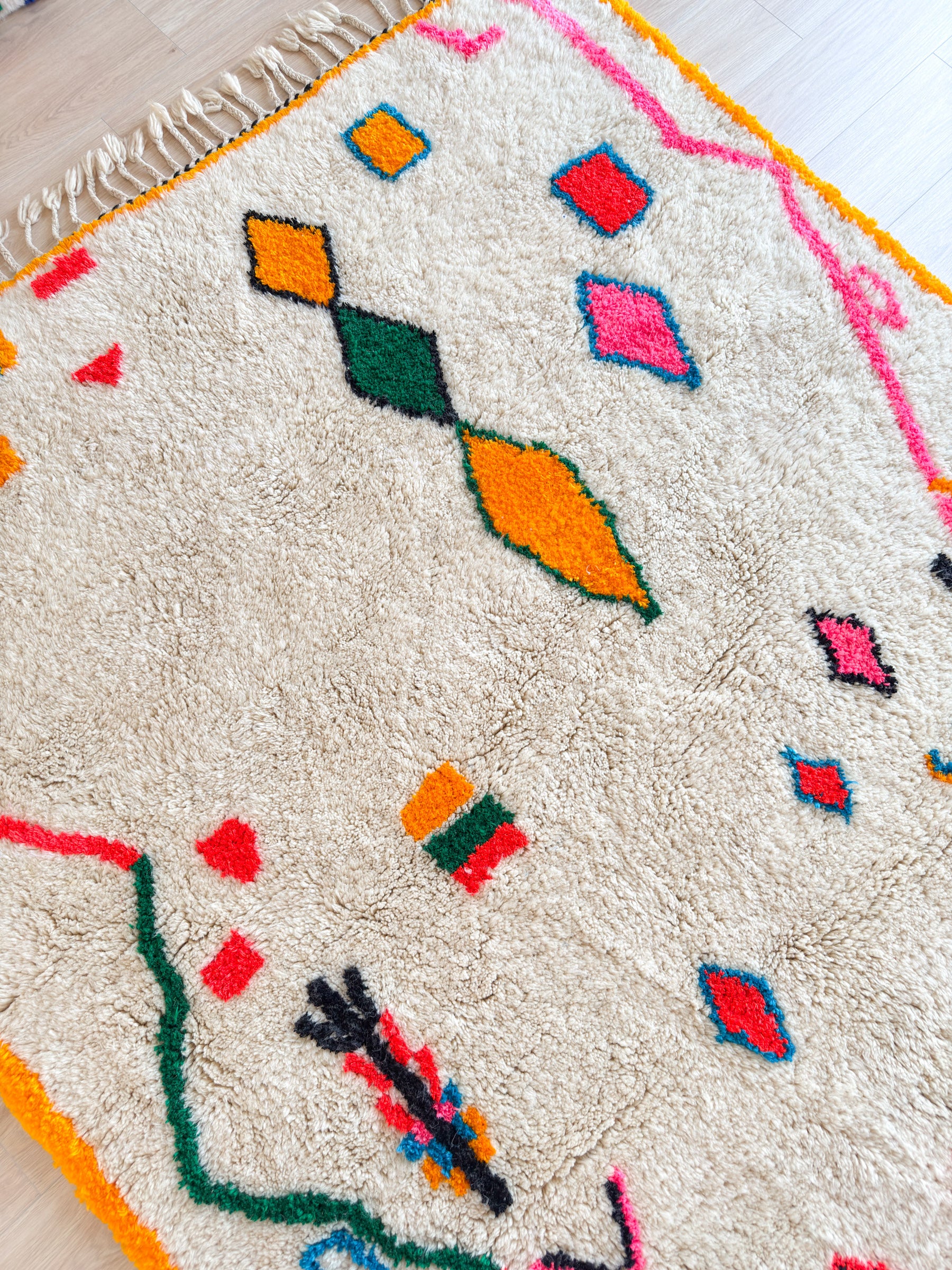Tapis berbère coloré 199 x 340 cm - n°1907