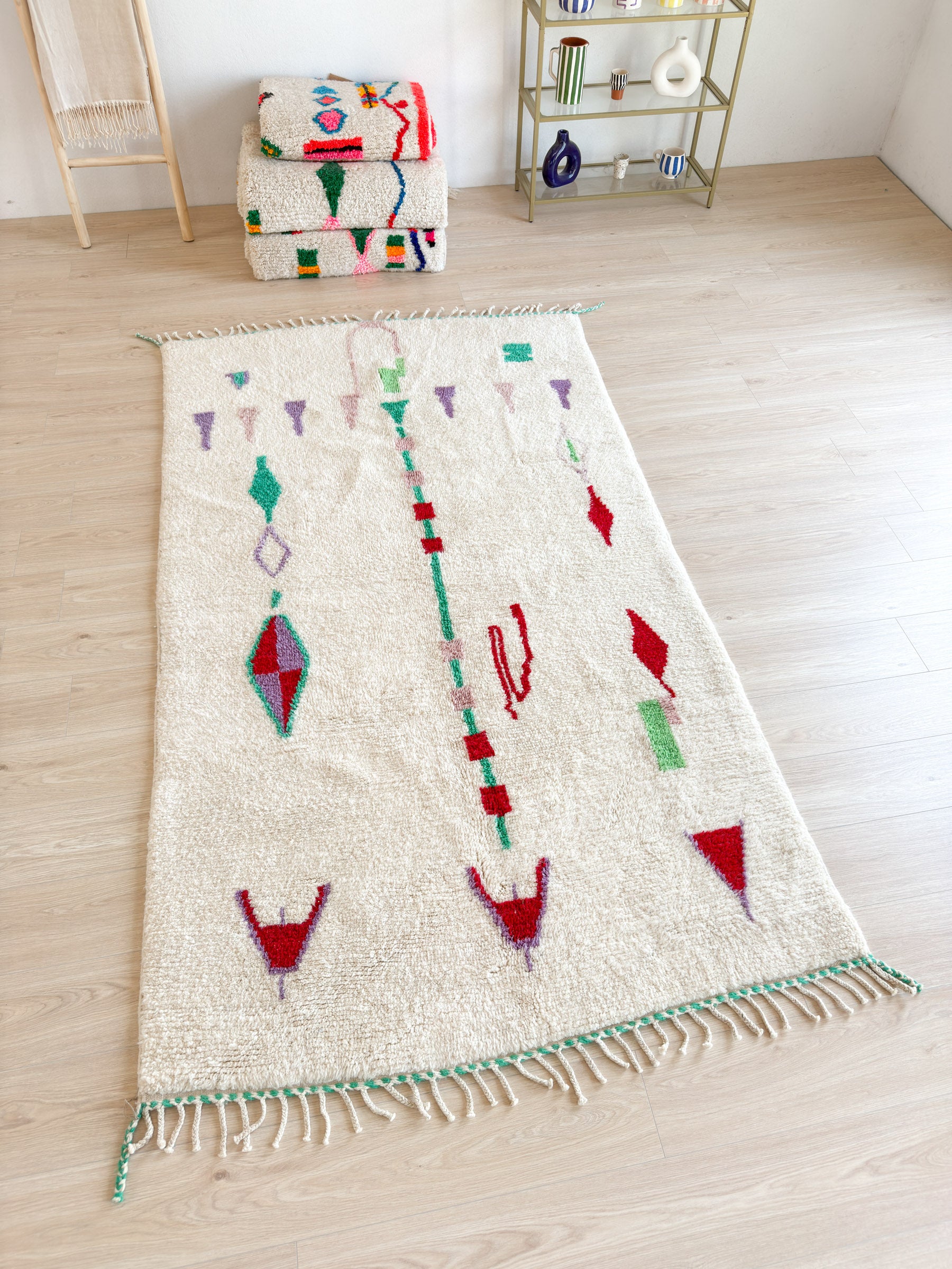 Tapis berbère coloré 150 x 279 cm - n°1943