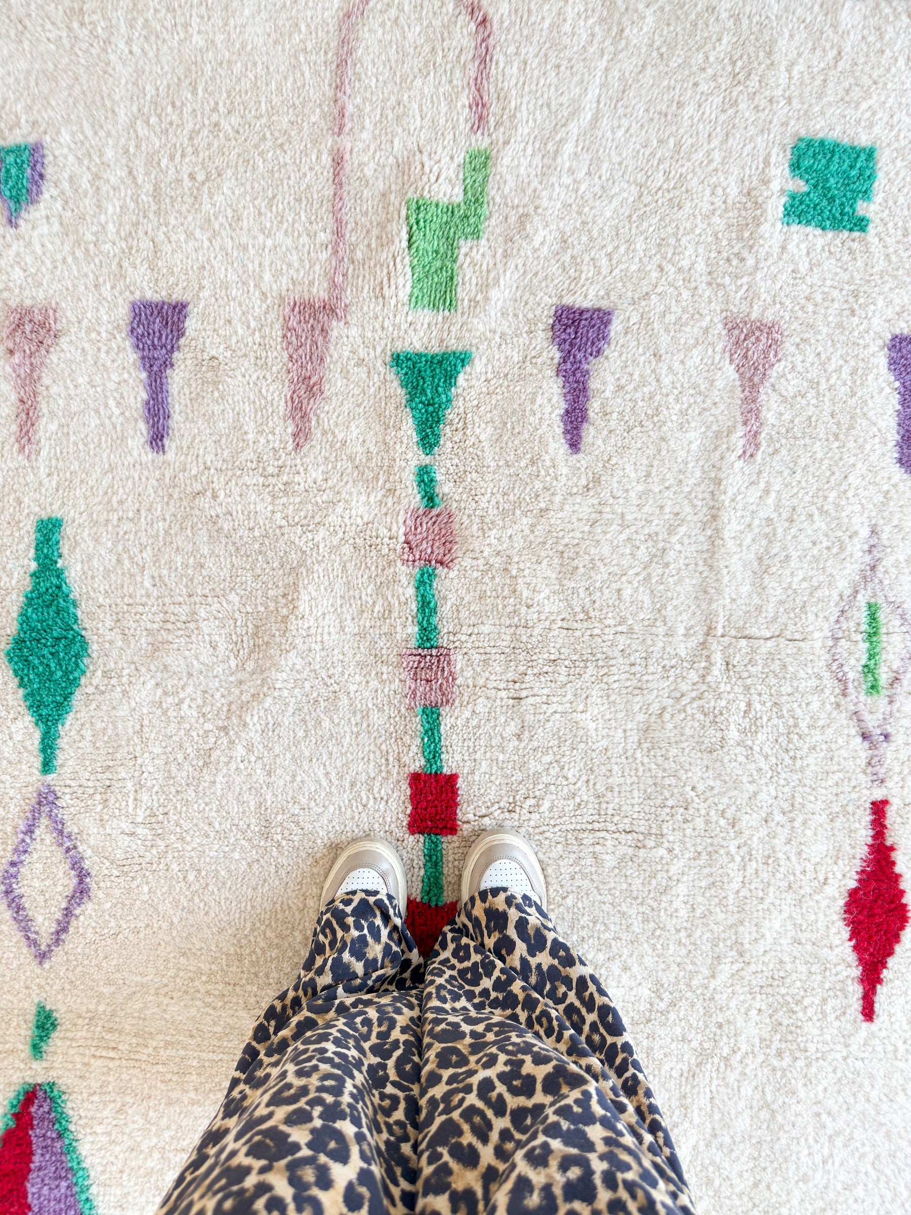 Farbenfroher Berberteppich 150 x 279 cm - Nr. 1943