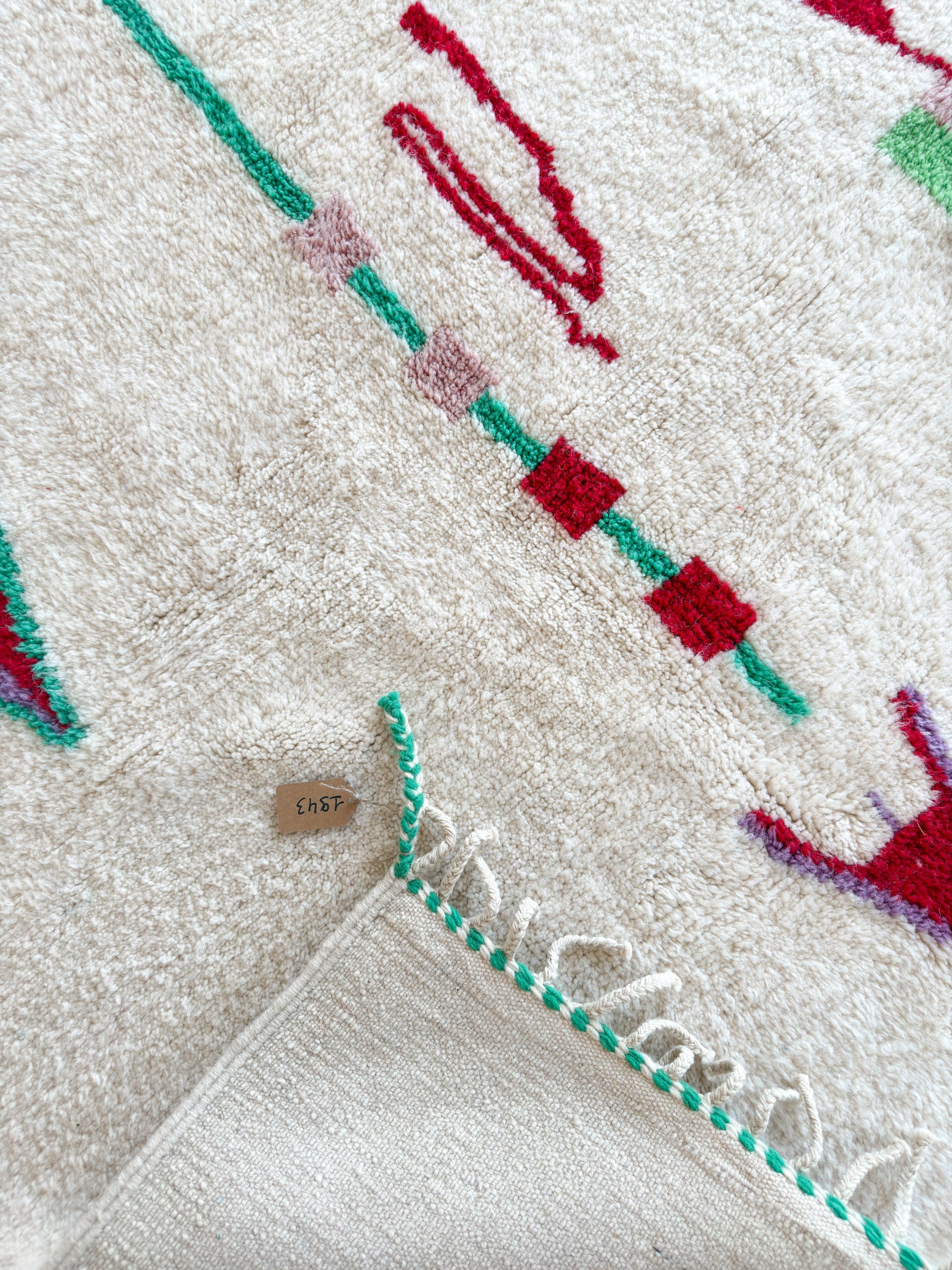 Farbenfroher Berberteppich 150 x 279 cm - Nr. 1943