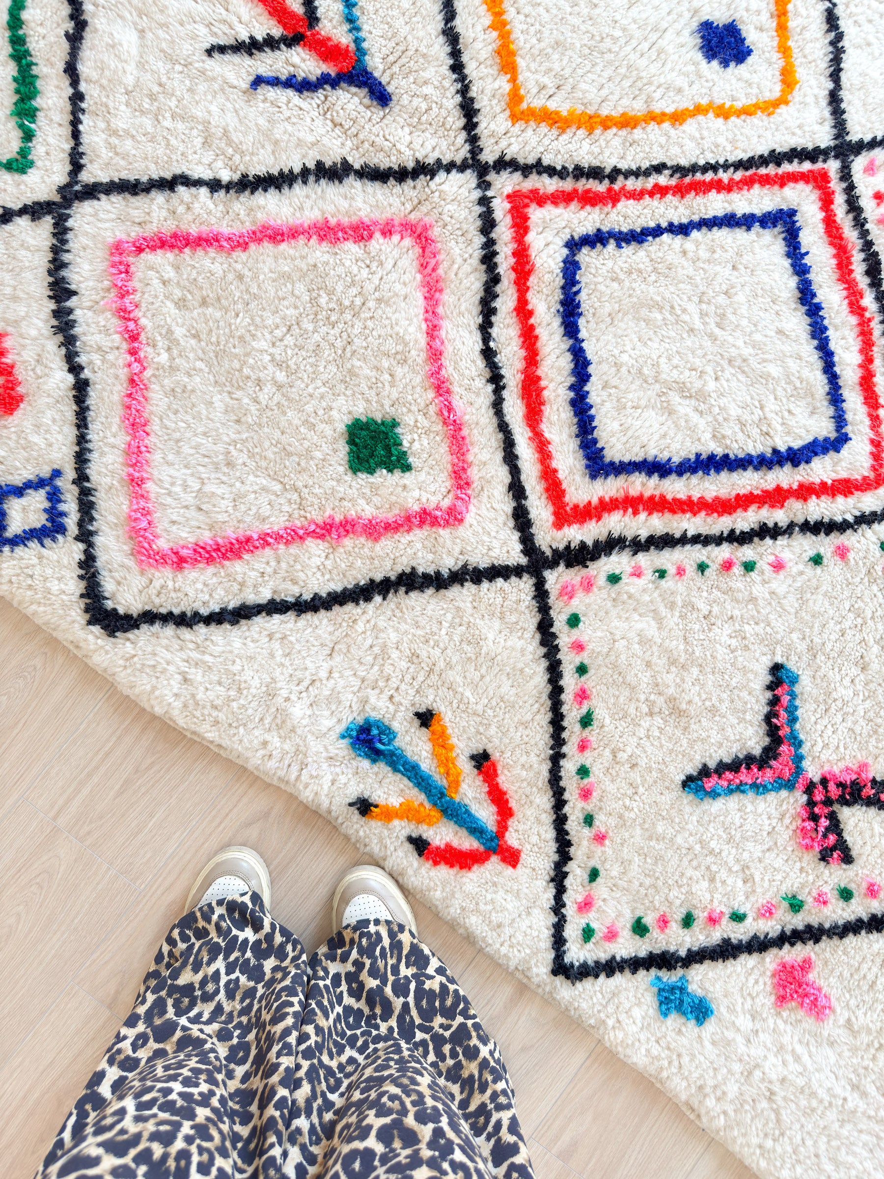 Colorful Berber carpet - n°1932