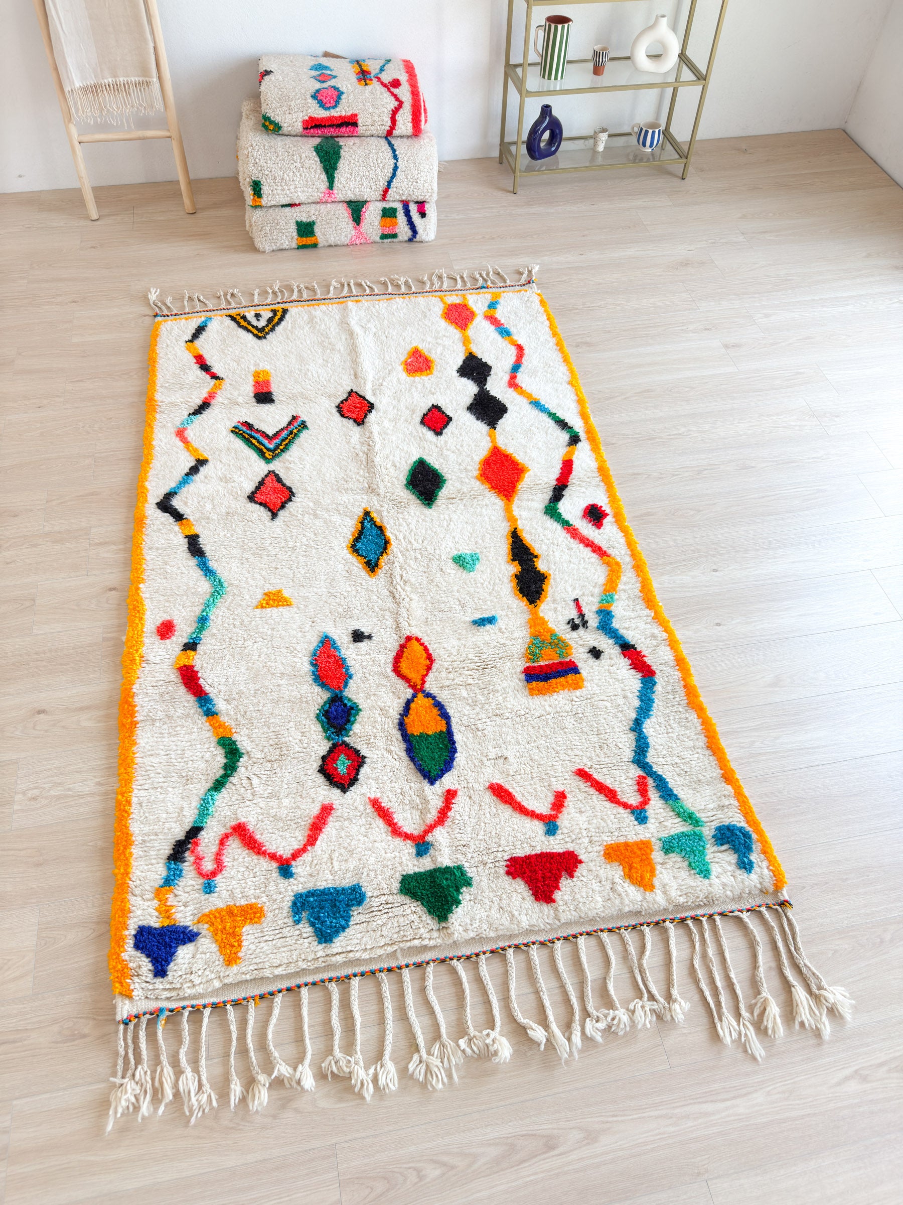 Tapis berbère coloré 150 x 276 cm - n°1622