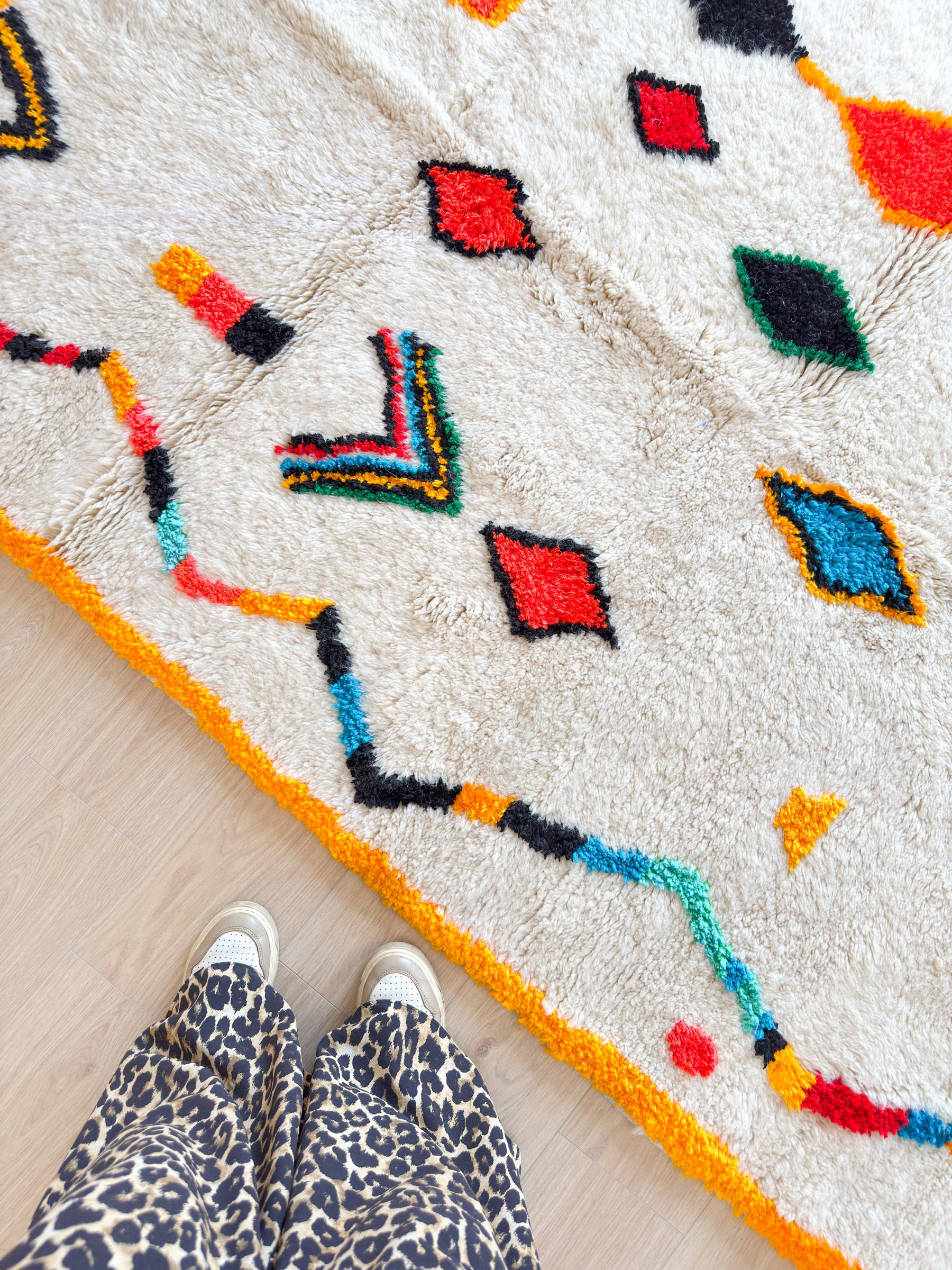 Tapis berbère coloré 150 x 276 cm - n°1622