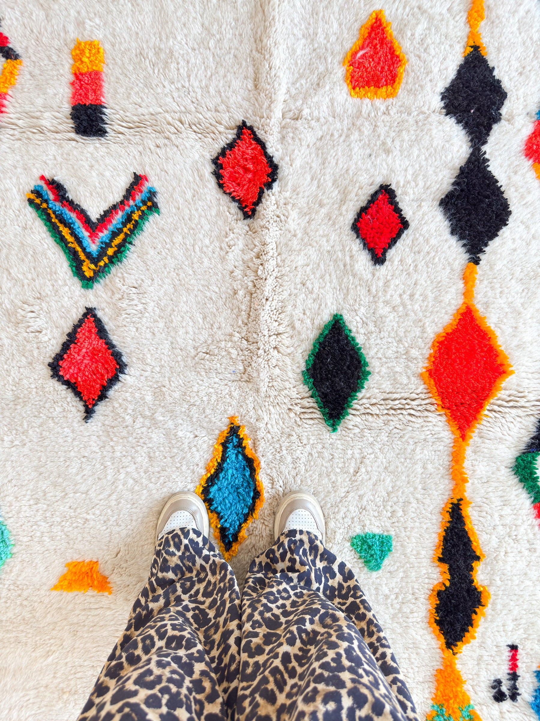 Tapis berbère coloré 150 x 276 cm - n°1622