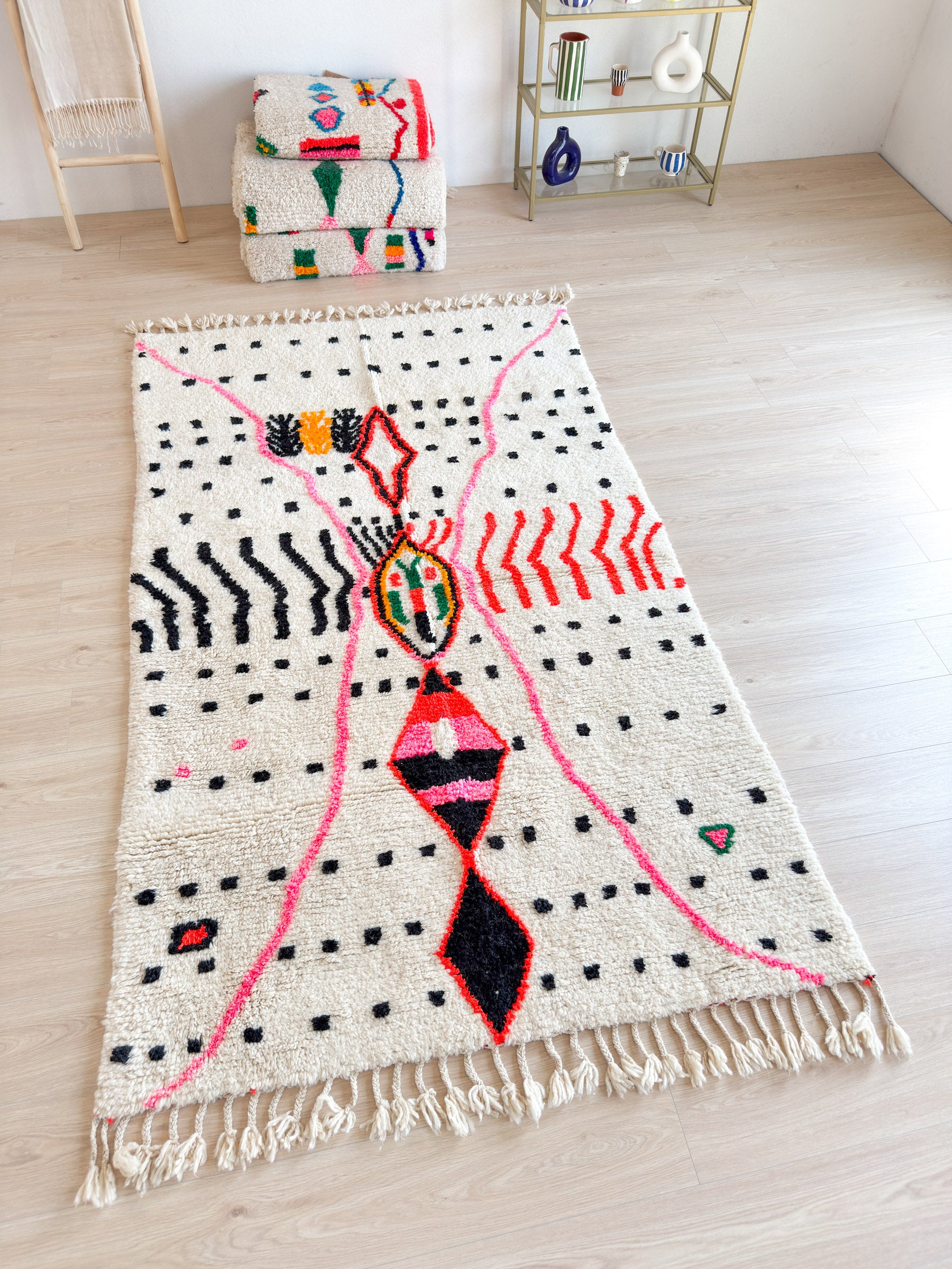 Bunter Berberteppich 154 x 268 cm – Nr. 1715
