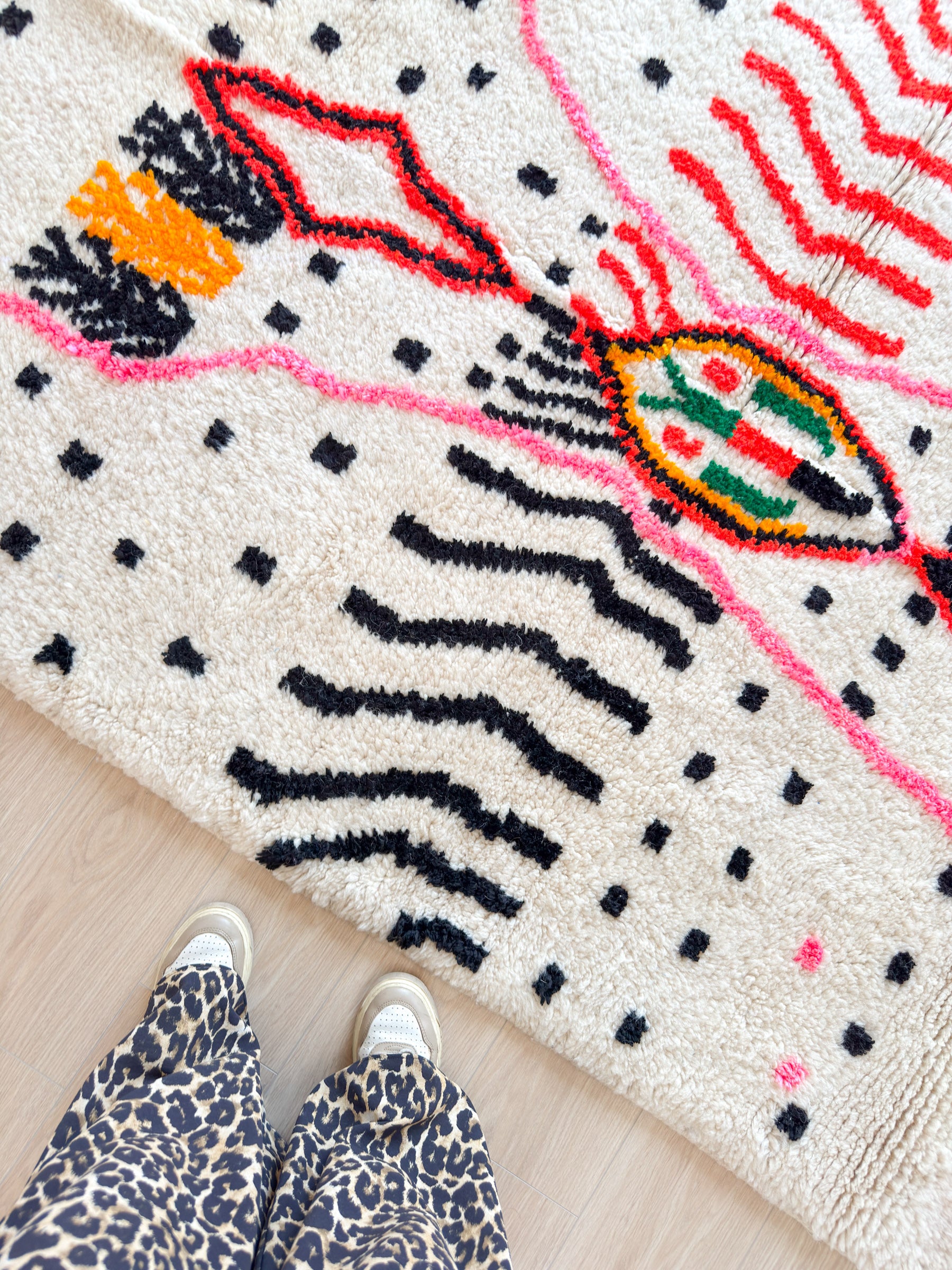 Tapis berbère coloré 154 x 268 cm - n°1715