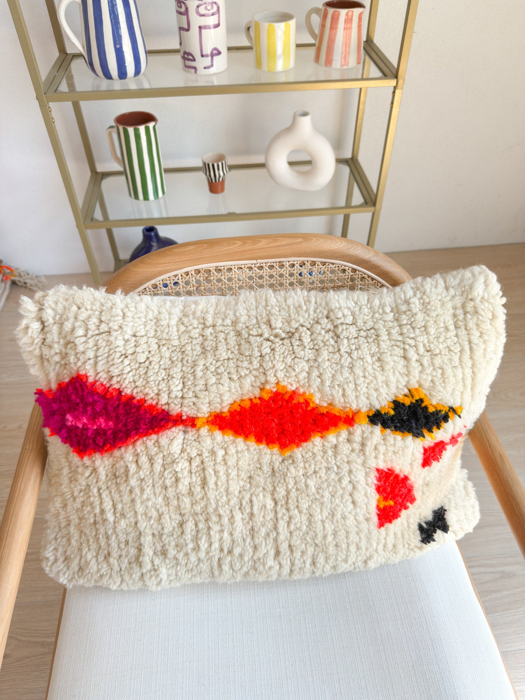 Colorful Berber cushion no. 13