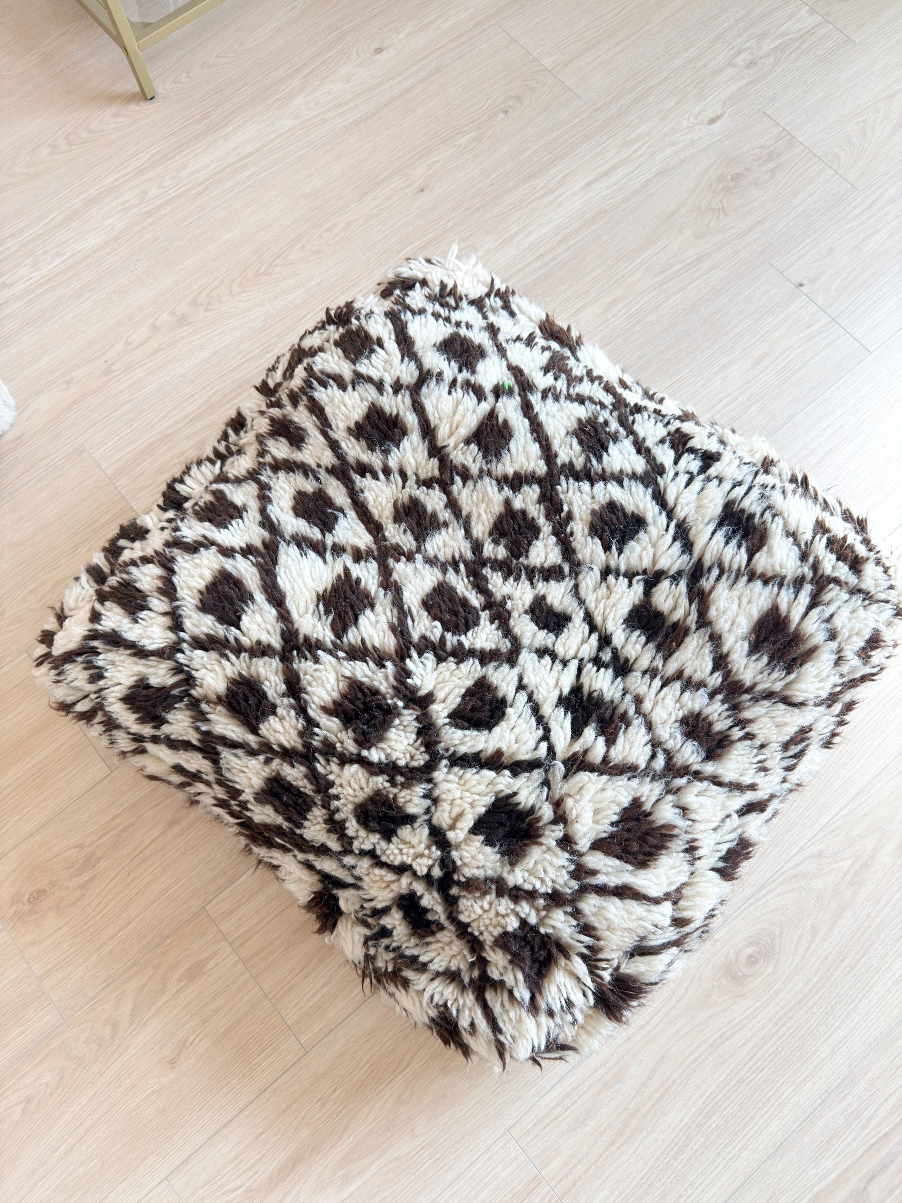 Moroccan pouf, colorful Berber pouf - 60 x 60 cm - n°36
