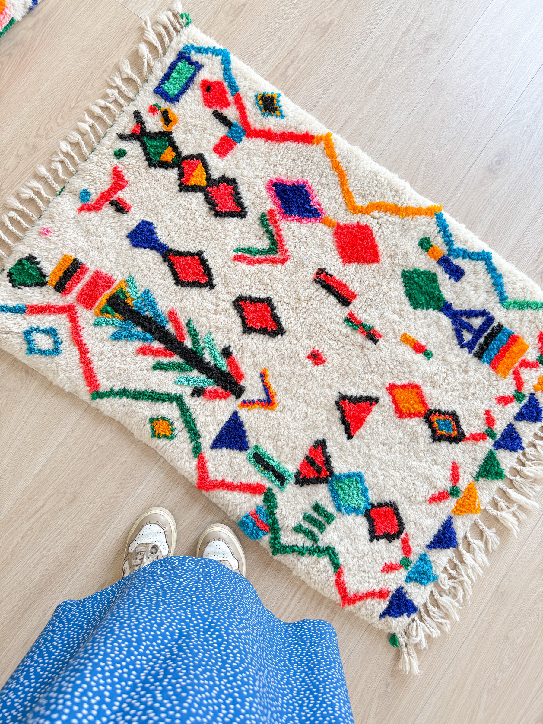 Colorful Berber rug 83 x 133 cm - n°1975