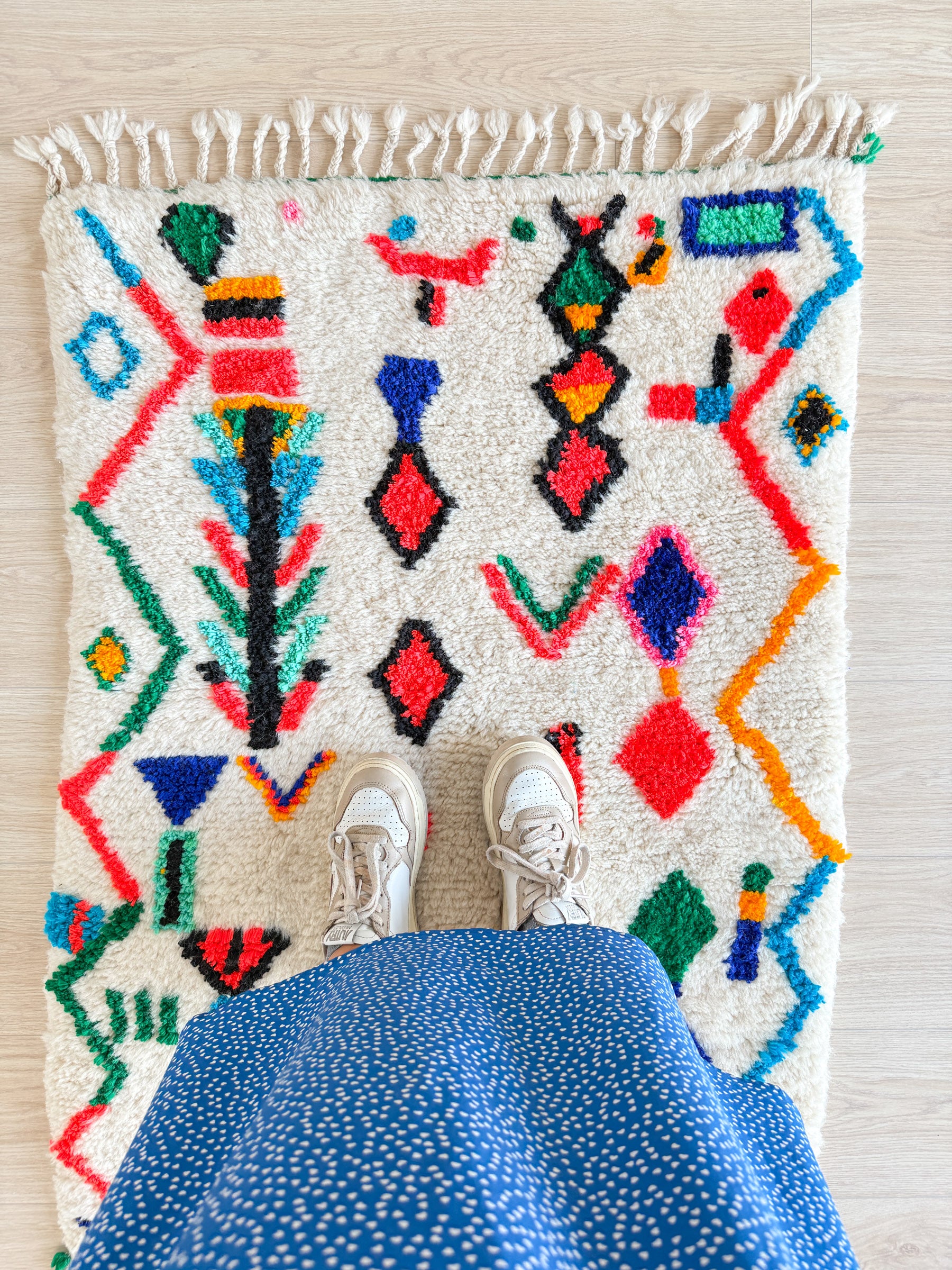 Colorful Berber rug 83 x 133 cm - n°1975