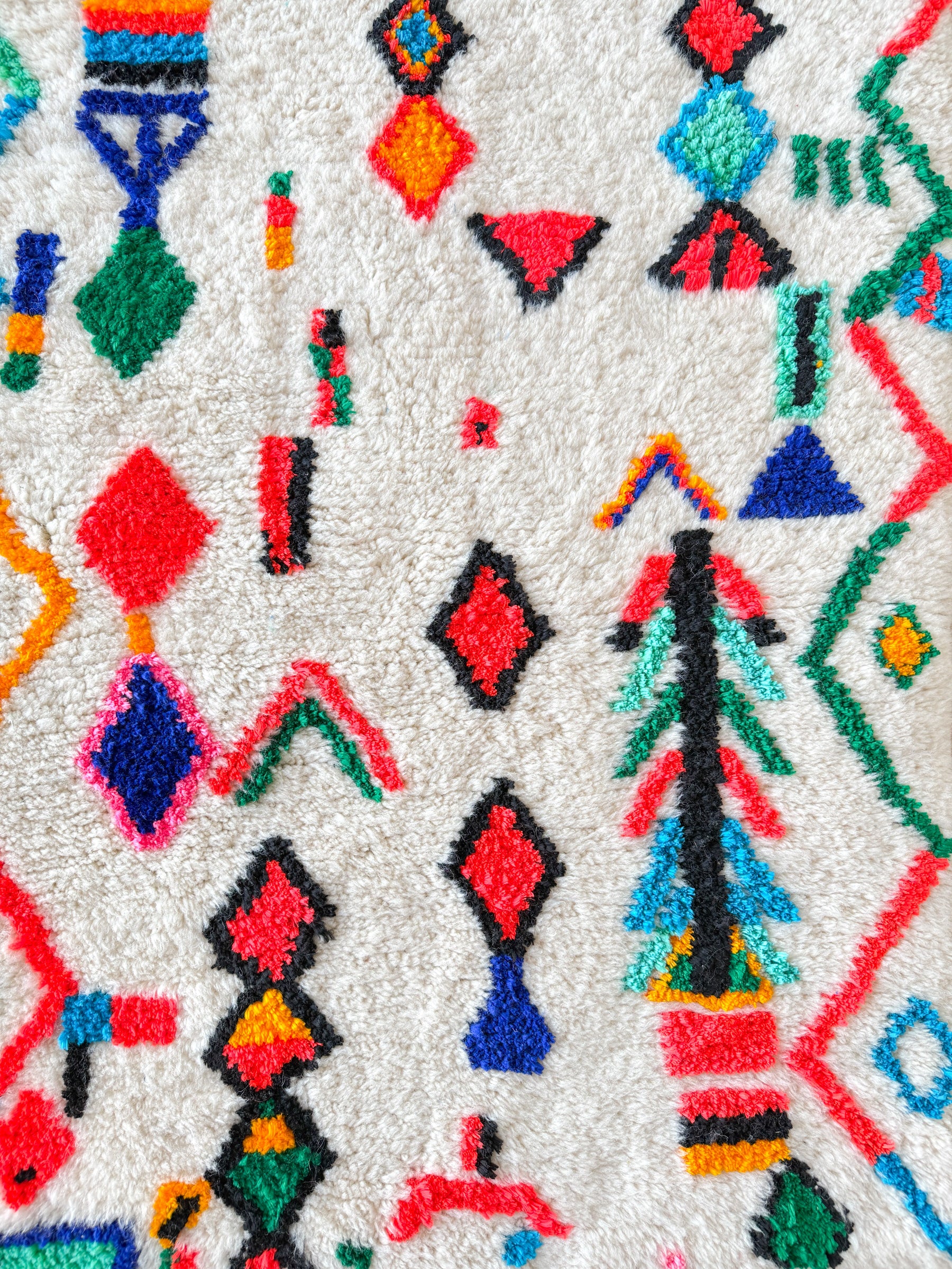 Colorful Berber rug 83 x 133 cm - n°1975