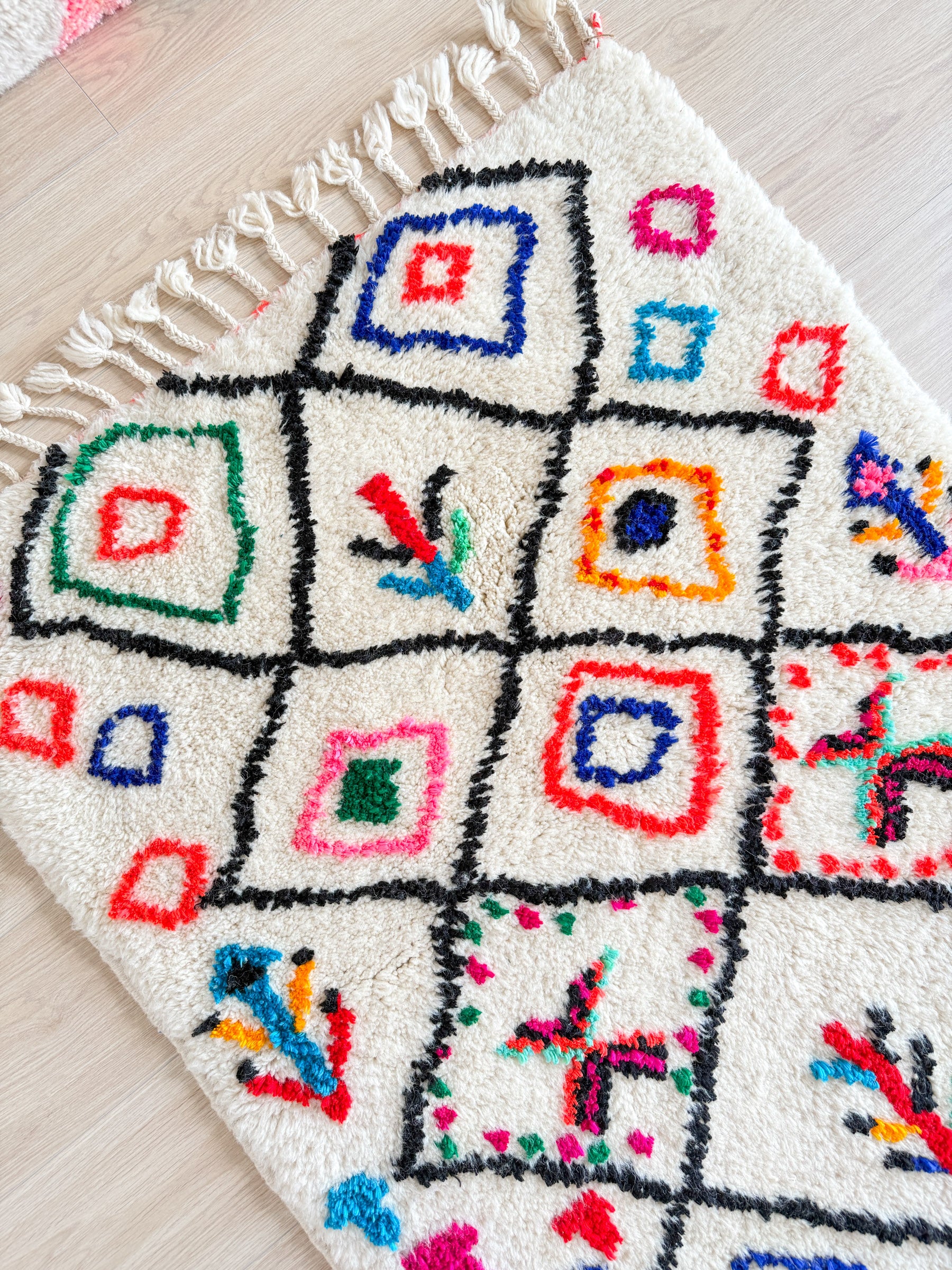Colorful Berber rug 98 x 140 cm - n°1993