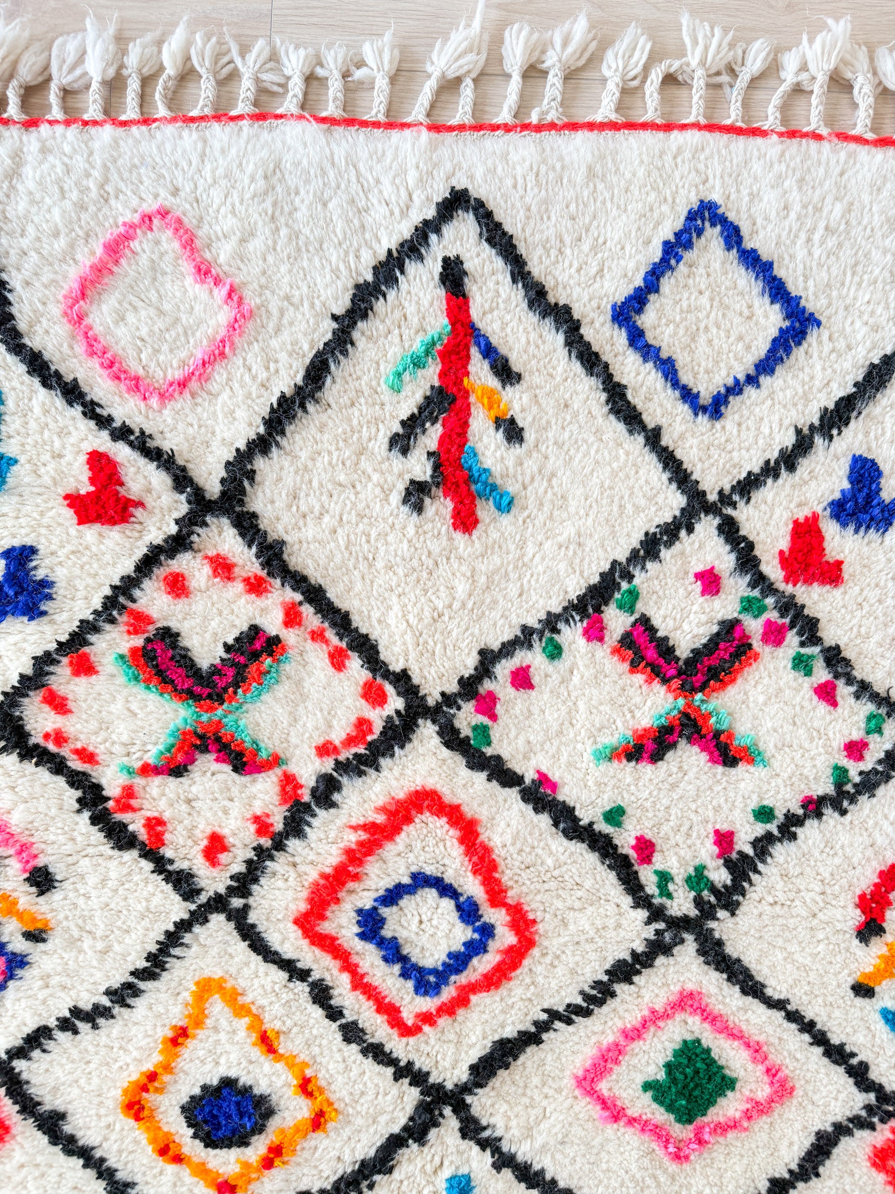 Colorful Berber rug 98 x 140 cm - n°1993