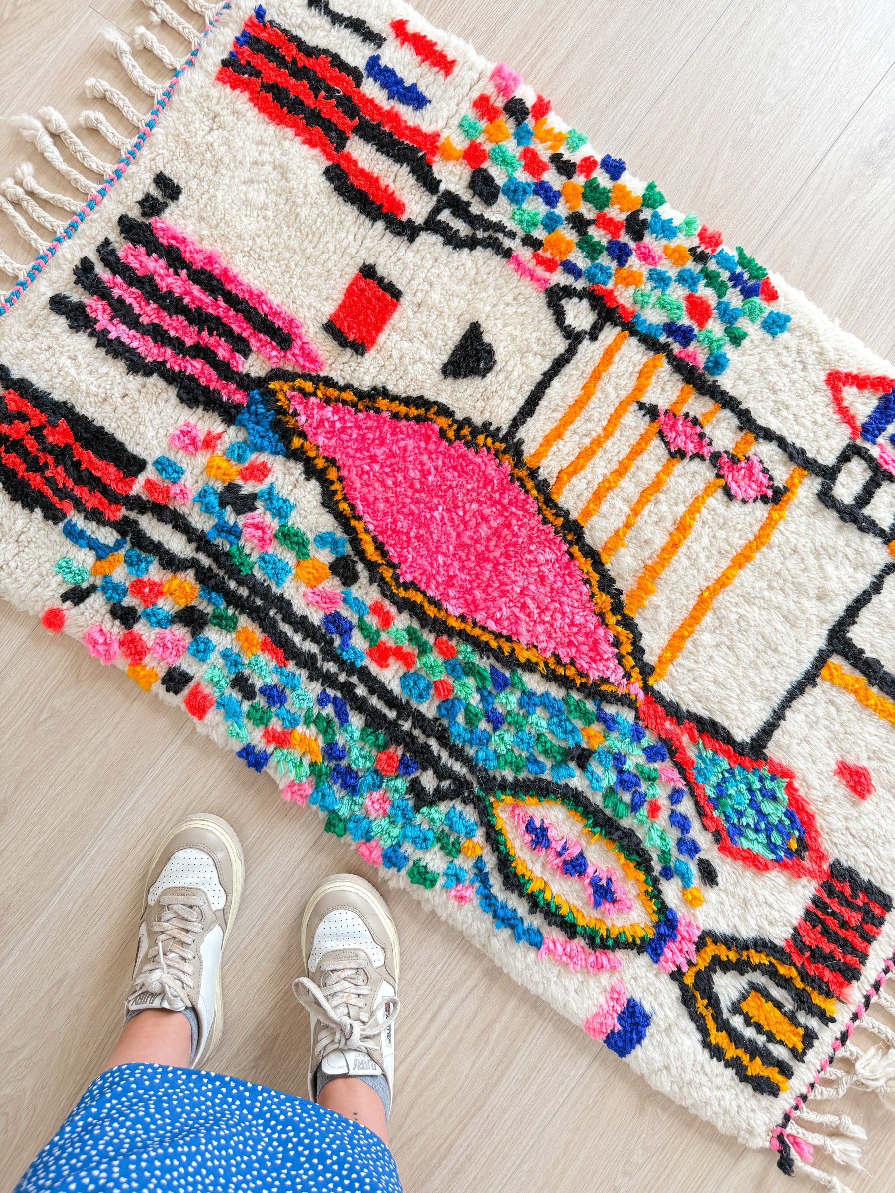 Colorful Berber rug 78 x 140 cm - n°1997