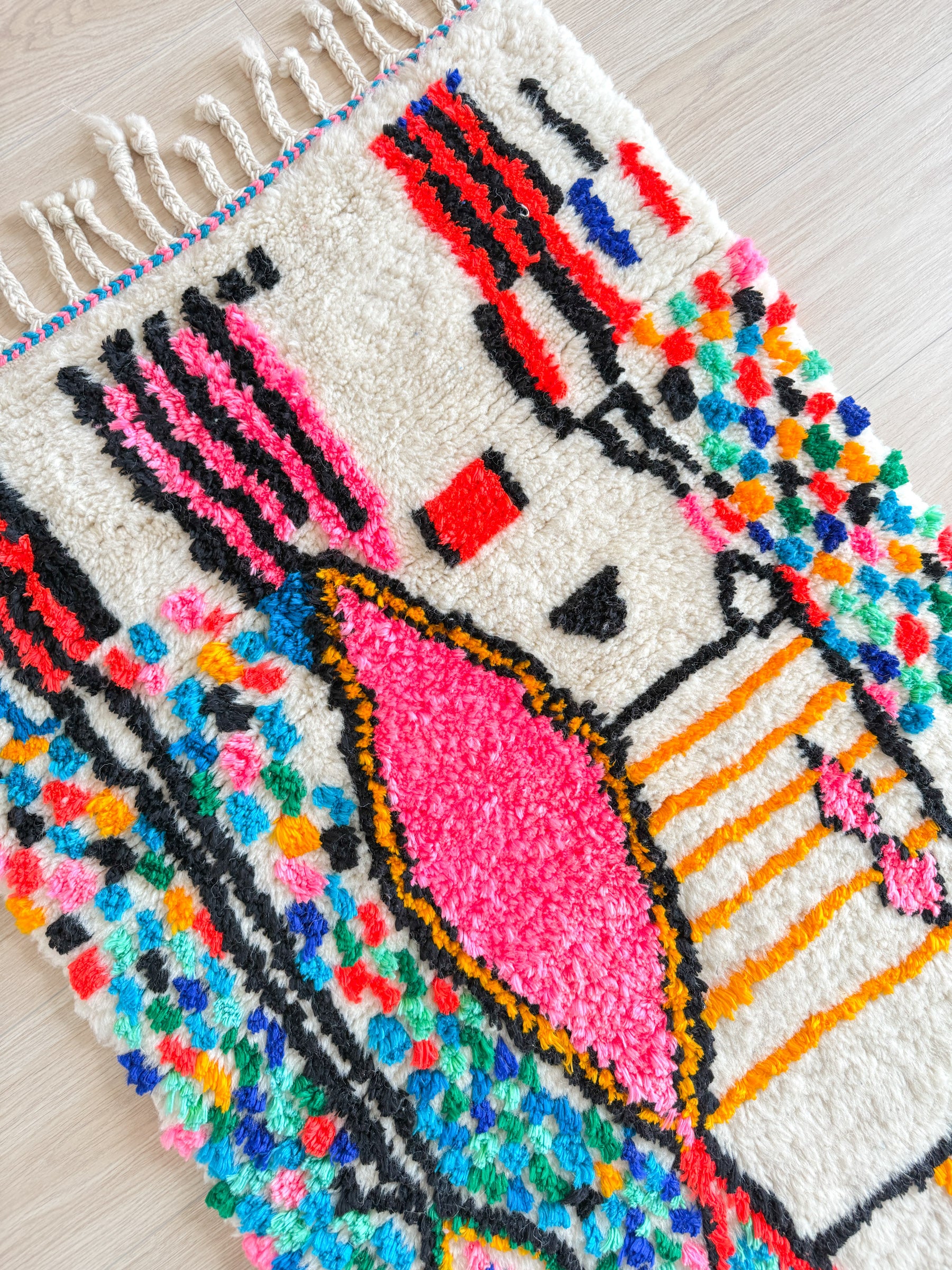 Colorful Berber rug 78 x 140 cm - n°1997