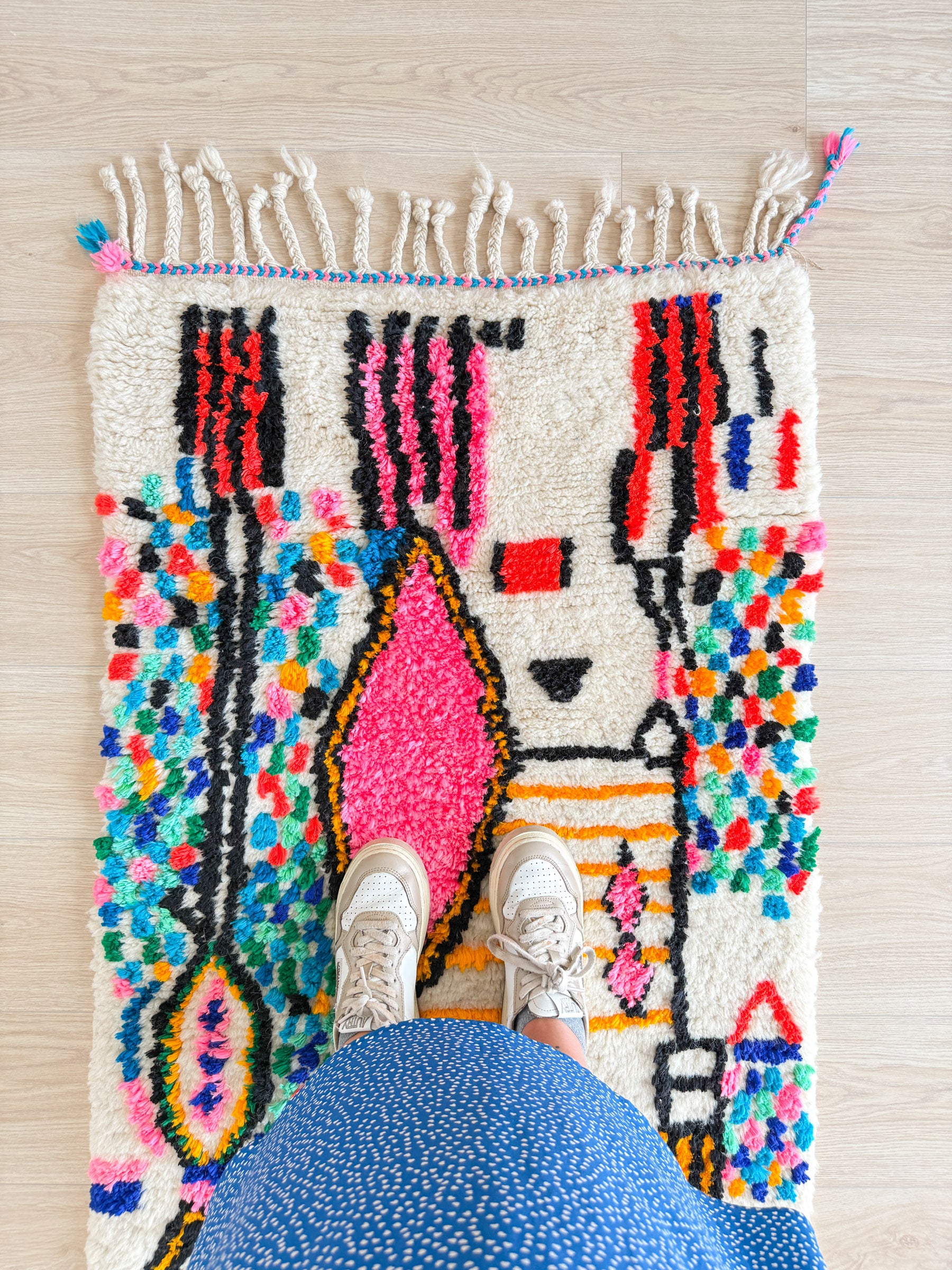 Colorful Berber rug 78 x 140 cm - n°1997