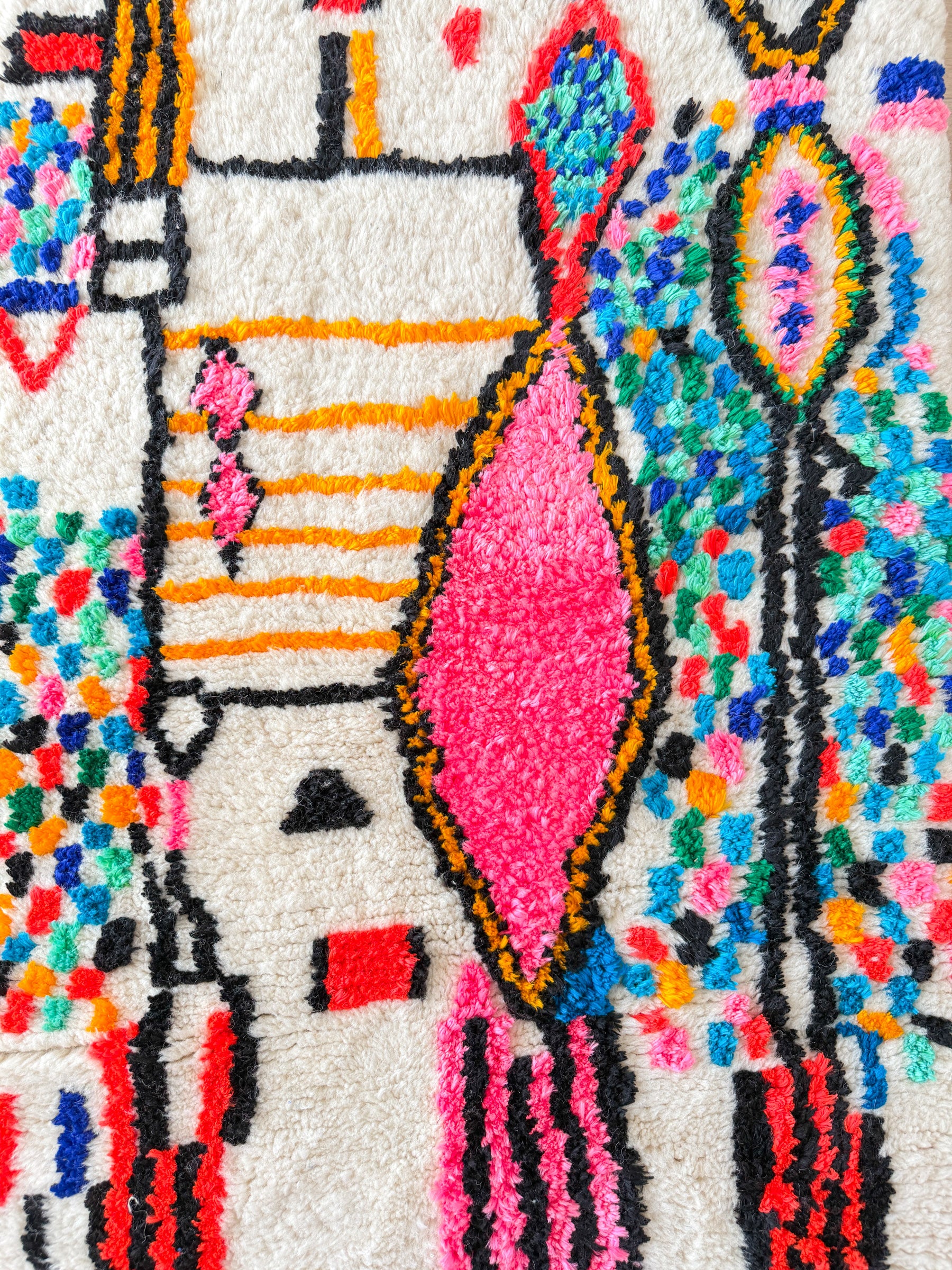 Colorful Berber rug 78 x 140 cm - n°1997