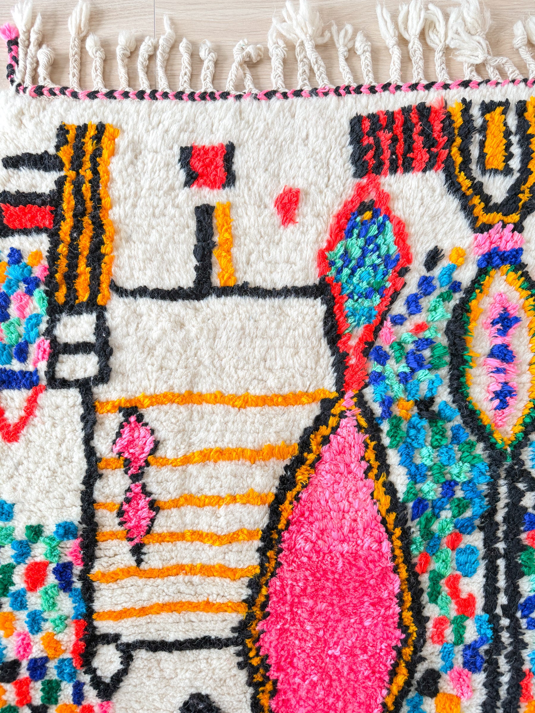 Colorful Berber rug 78 x 140 cm - n°1997