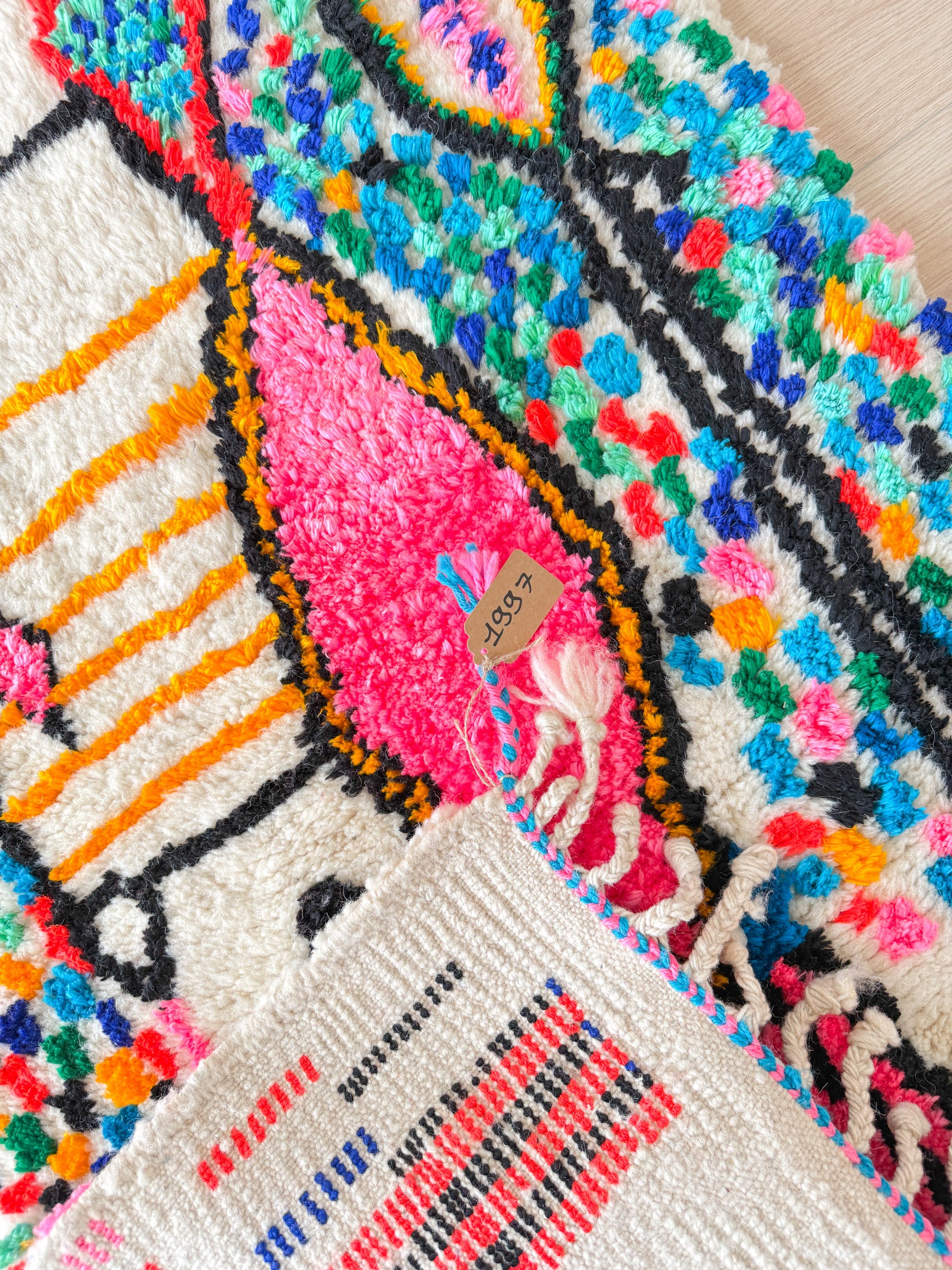 Colorful Berber rug 78 x 140 cm - n°1997