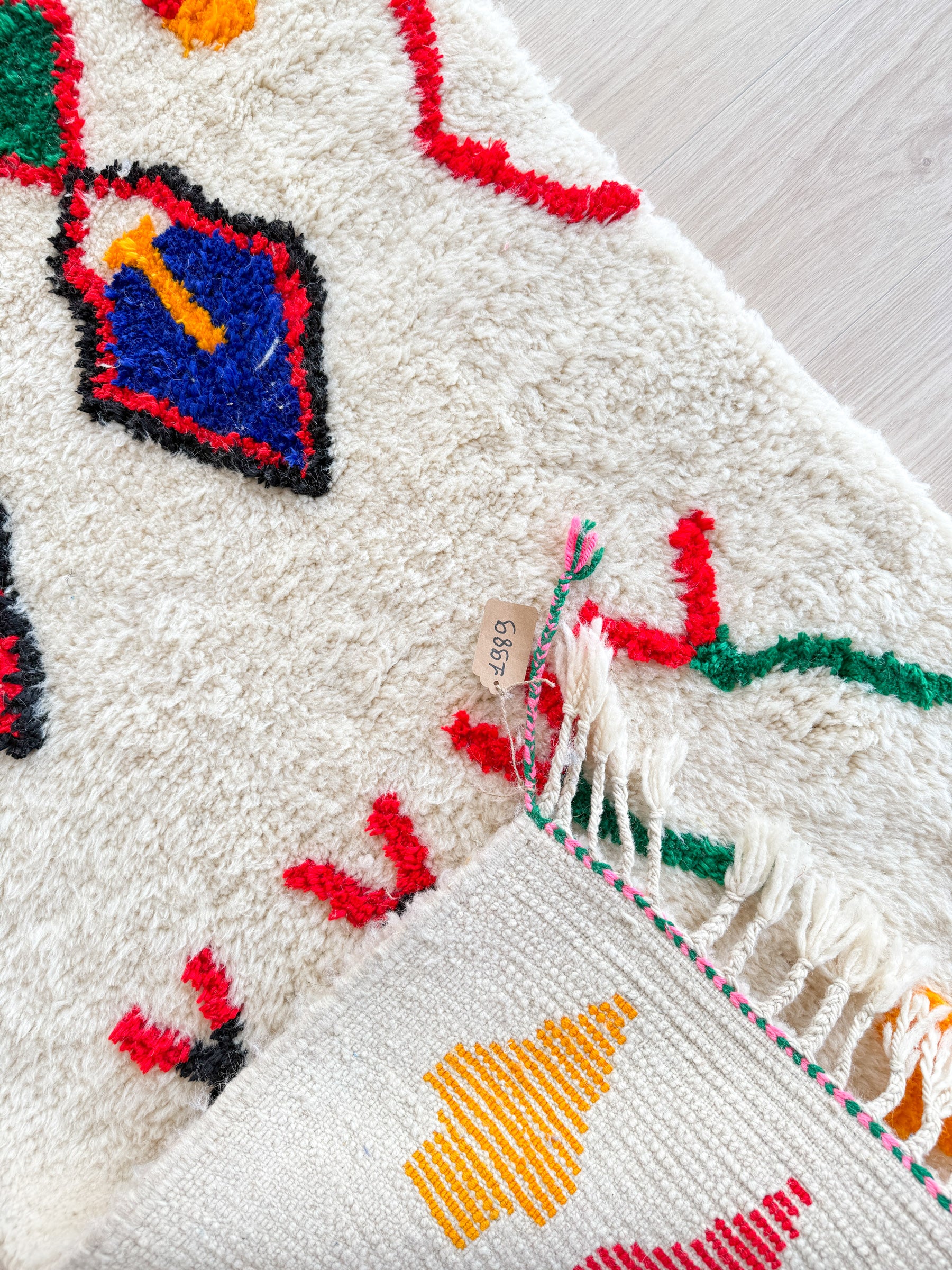 Farbenfroher Berber-Läuferteppich 88 x 430 cm - Nr. 1989