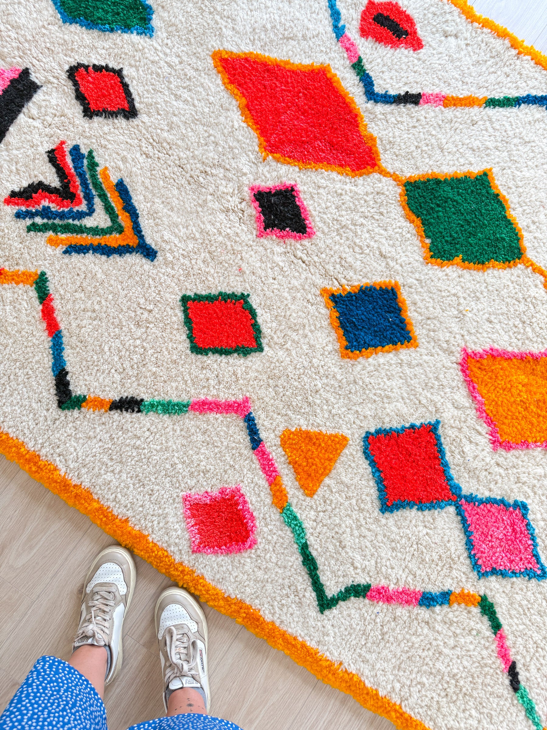 Colorful Berber carpet - n°1416