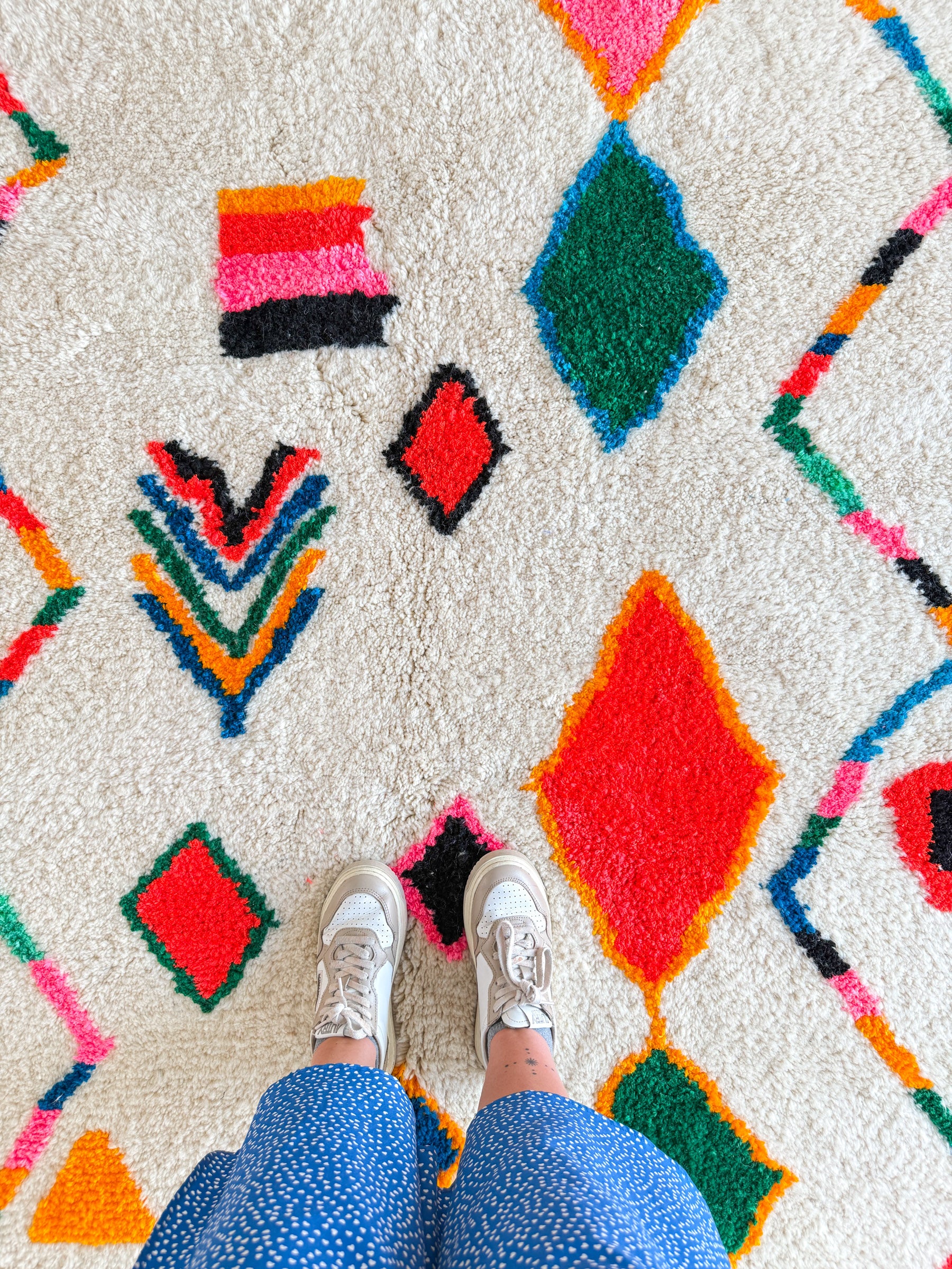 Tapis berbère coloré - n°1416