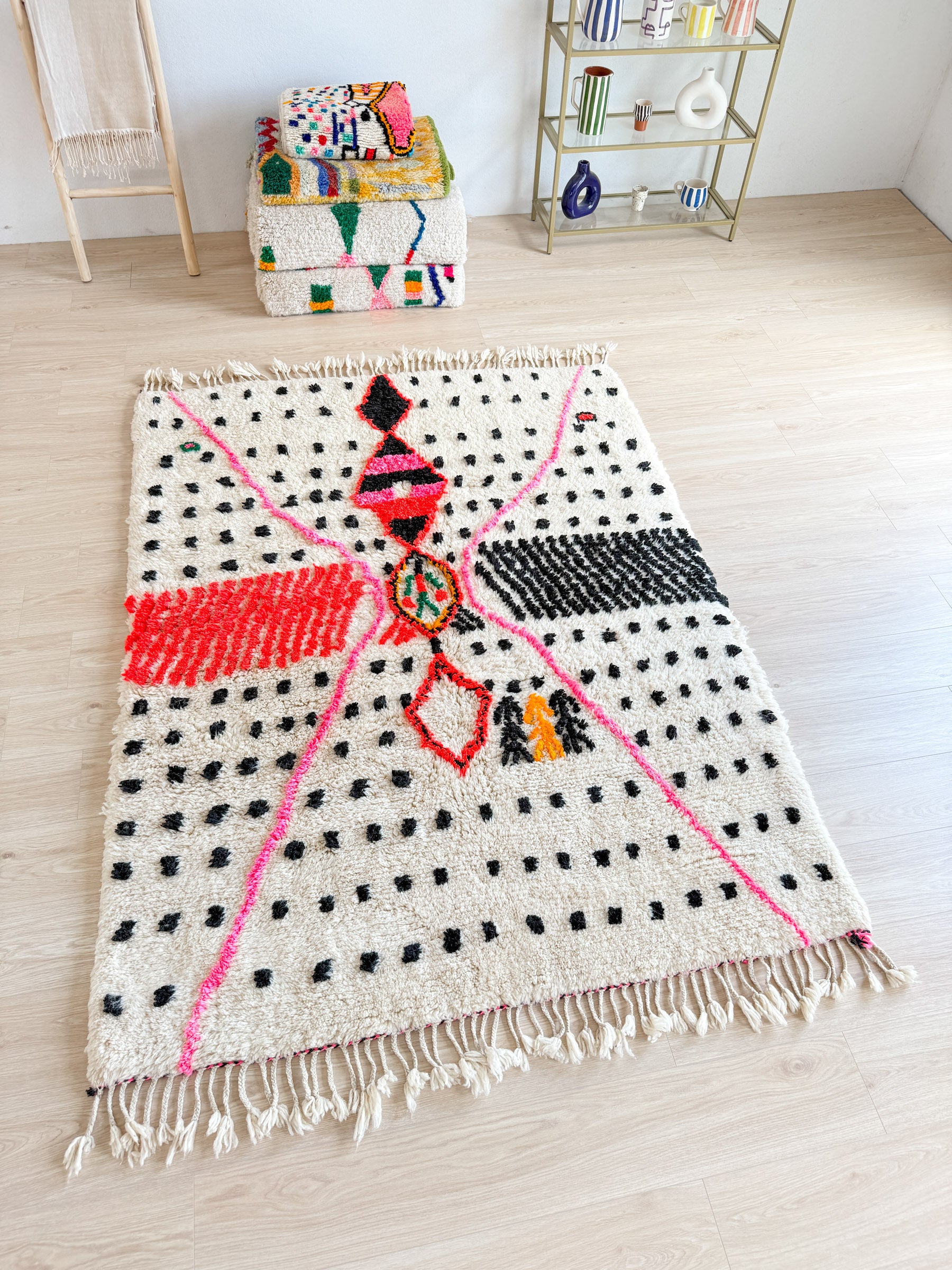 Farbenfroher Berberteppich 163 x 245 cm - Nr. 1985