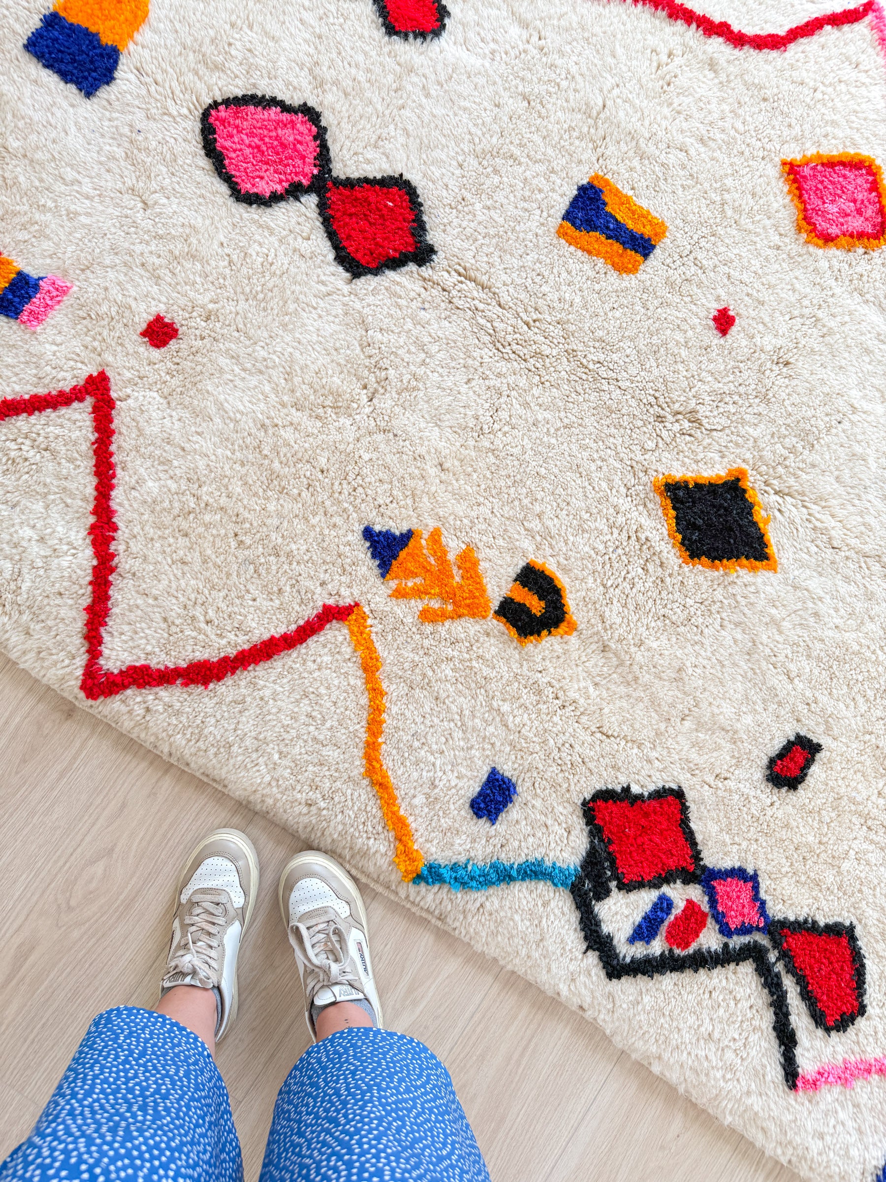 Farbenfroher Berberteppich 151 x 242 cm - Nr. 1924