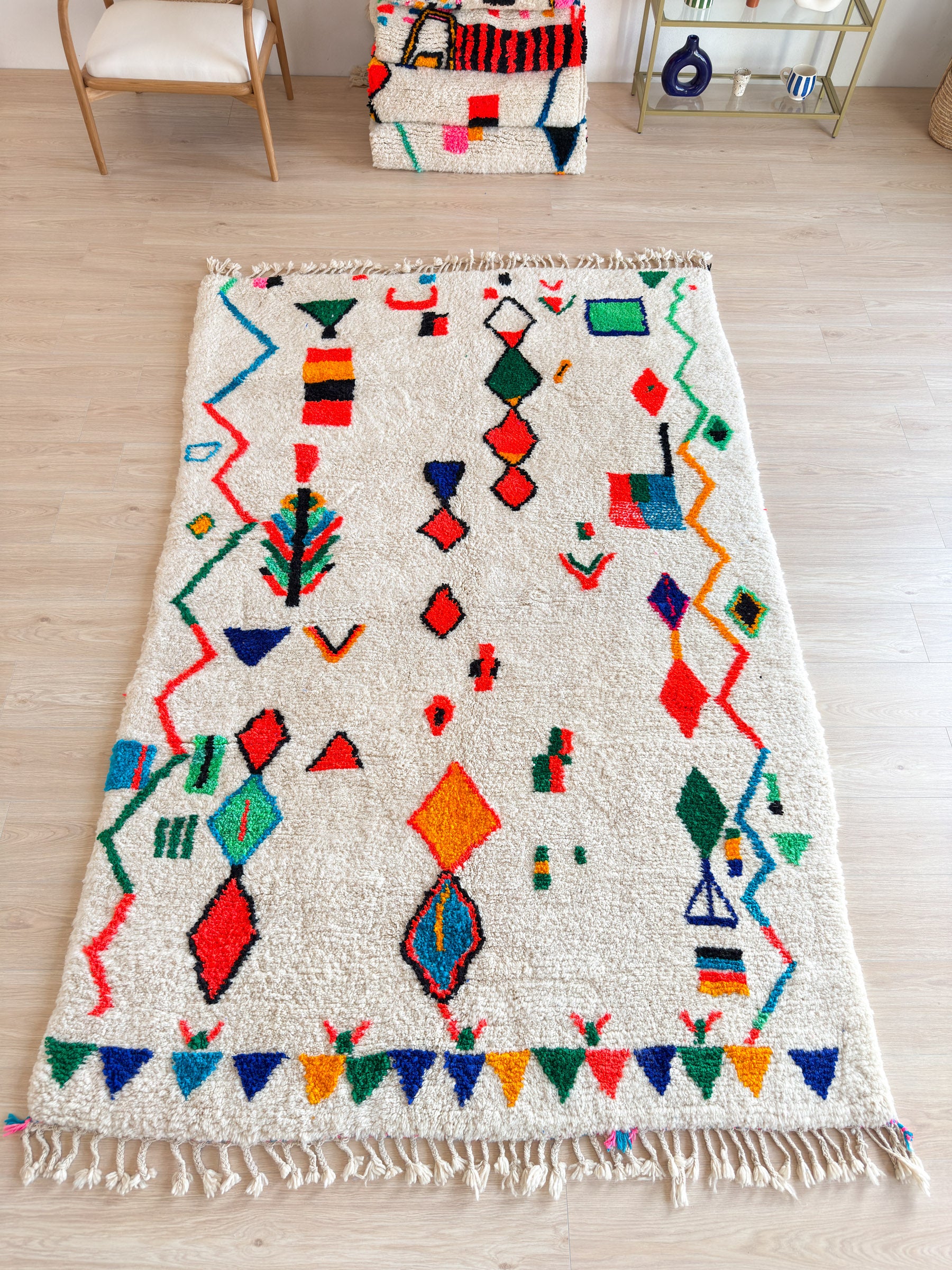 Farbenfroher Berberteppich 175 x 288 cm - Nr. 1767