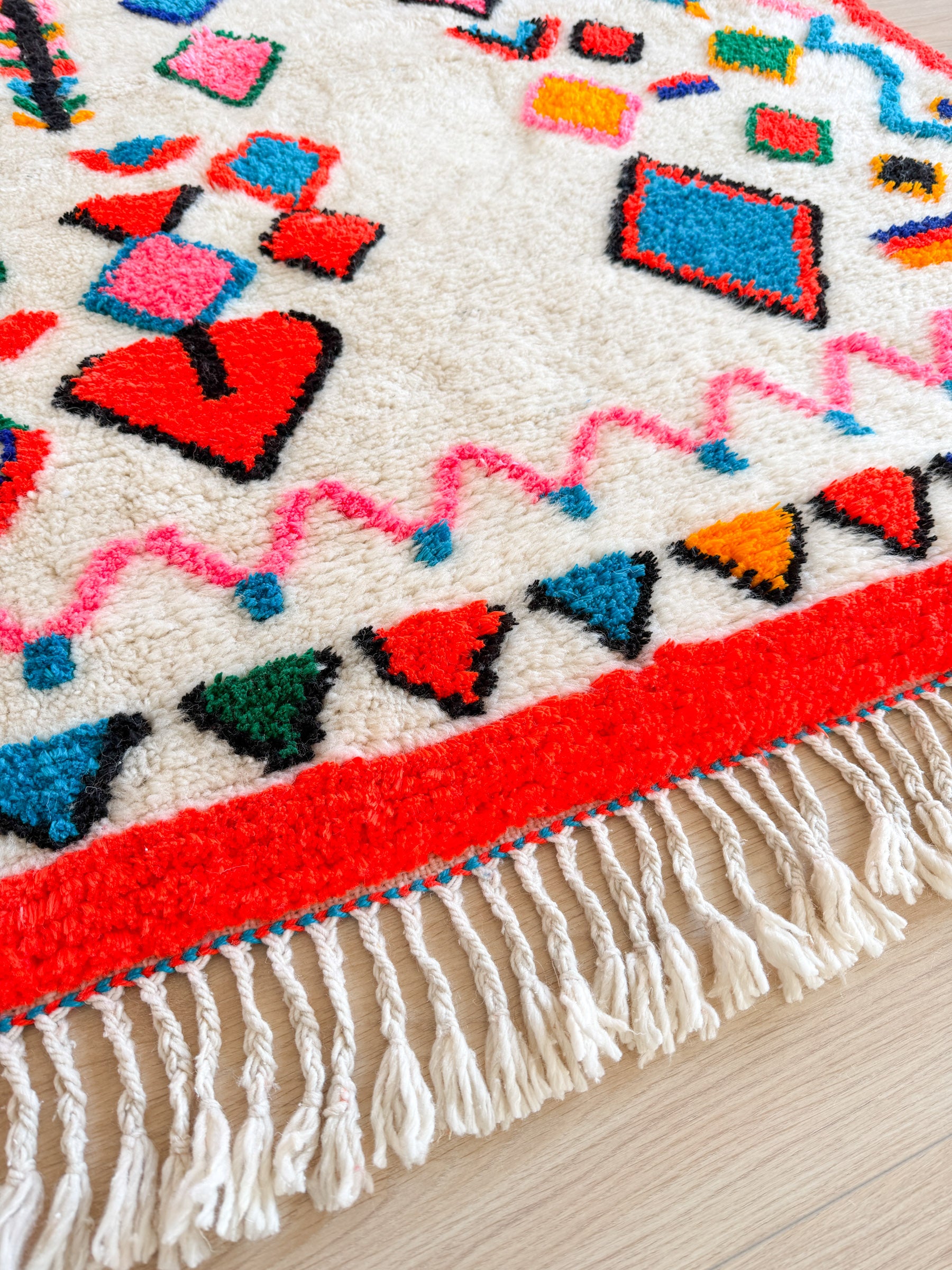 Tapis berbère coloré 113 x 185 cm - n°2435