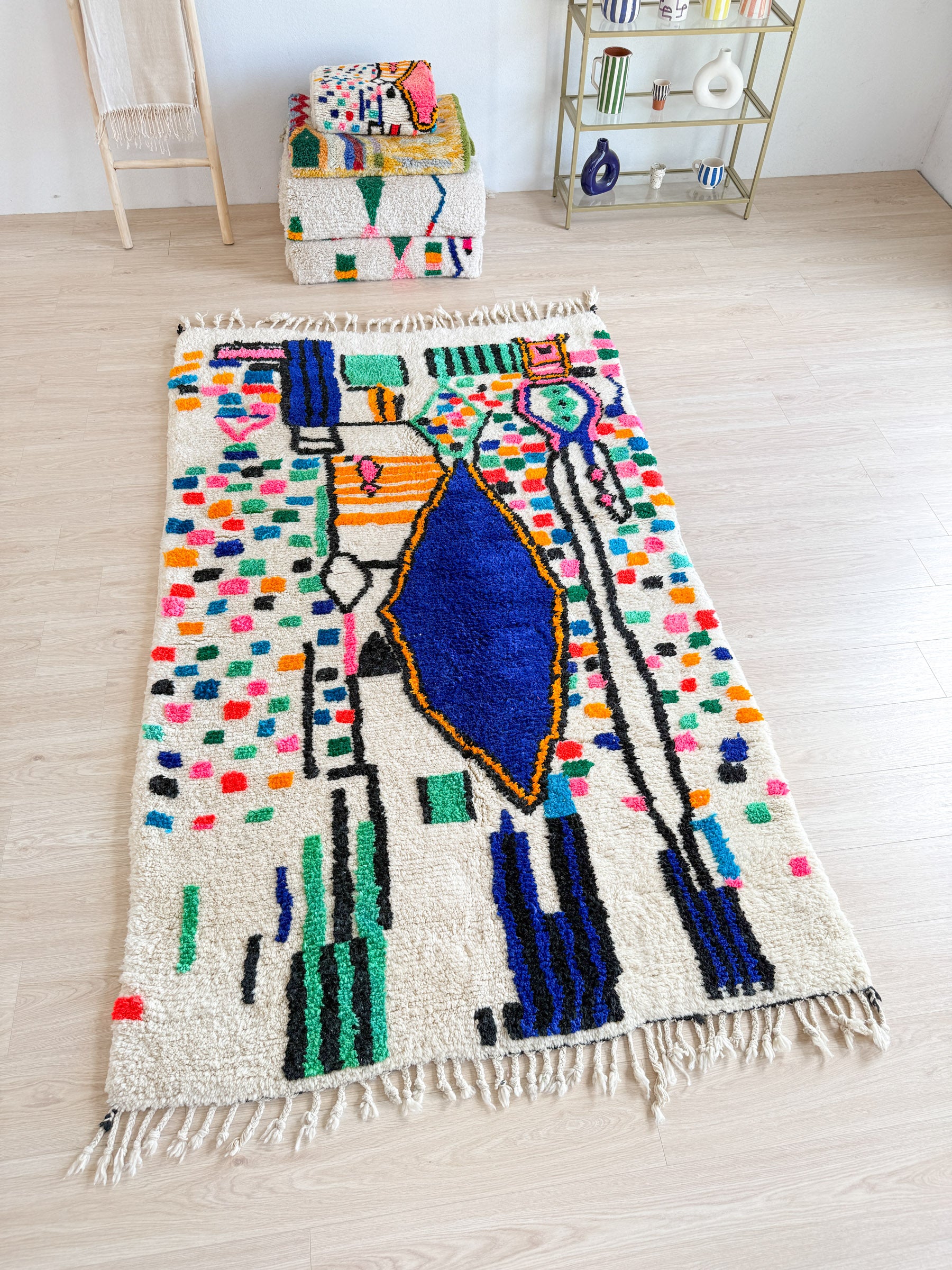 Tapis berbère coloré 161 x 278 cm - n°2012