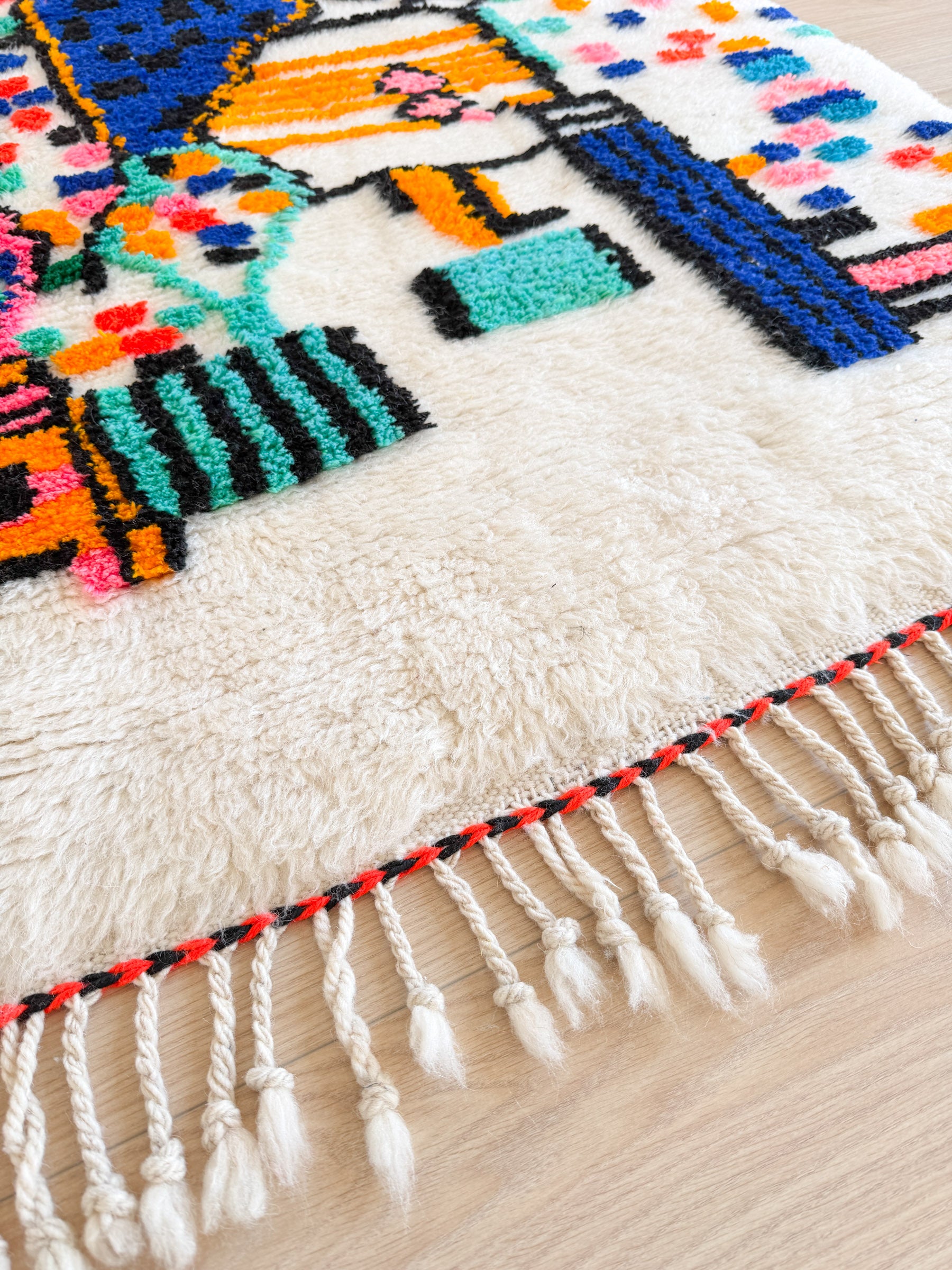 Tapis berbère coloré 93 x 162 cm - n°2459