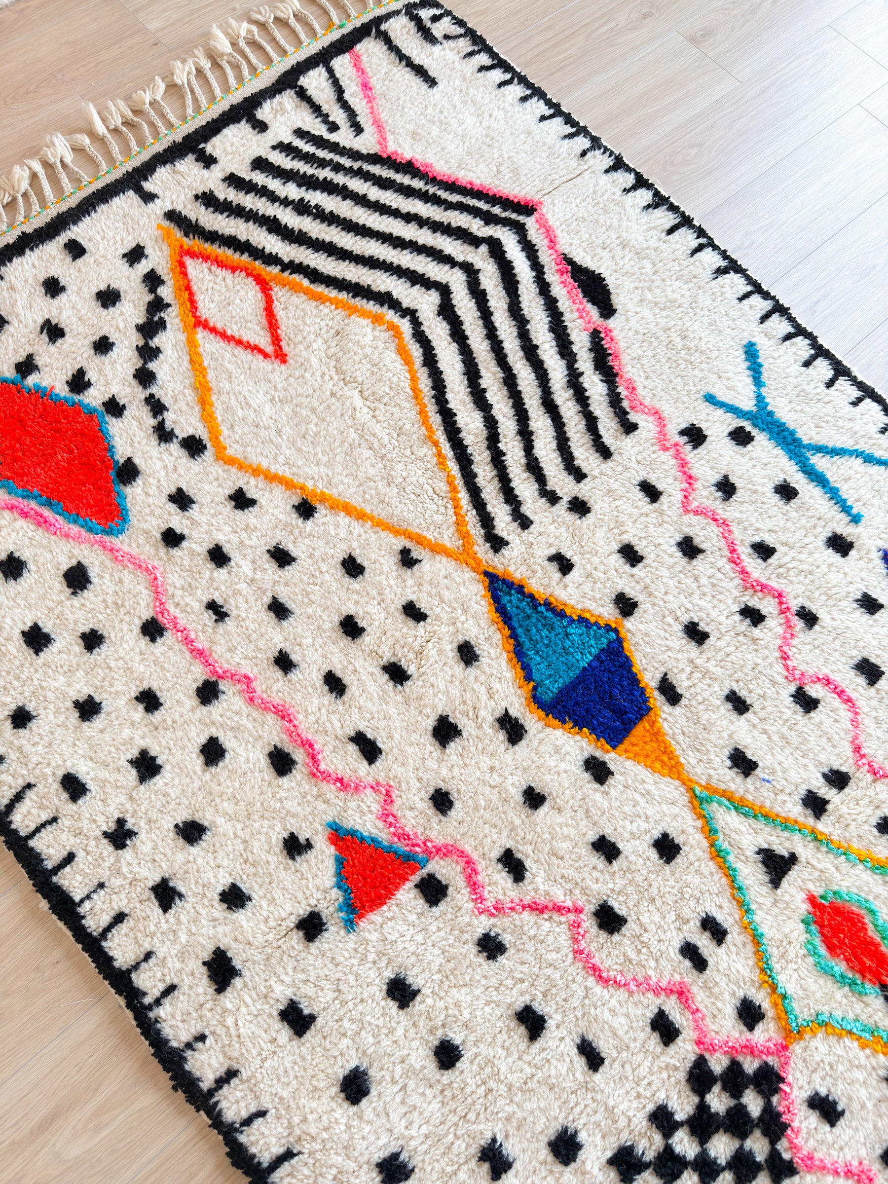 Tapis berbère coloré - n°626