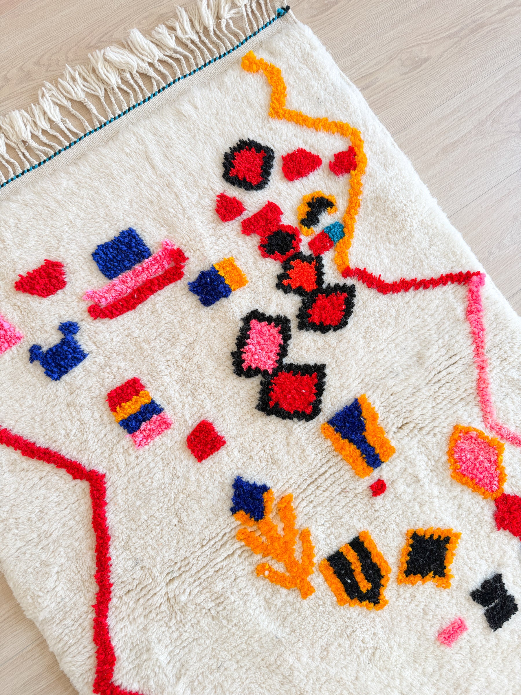 Tapis berbère coloré 101 x 174 cm - n°2458