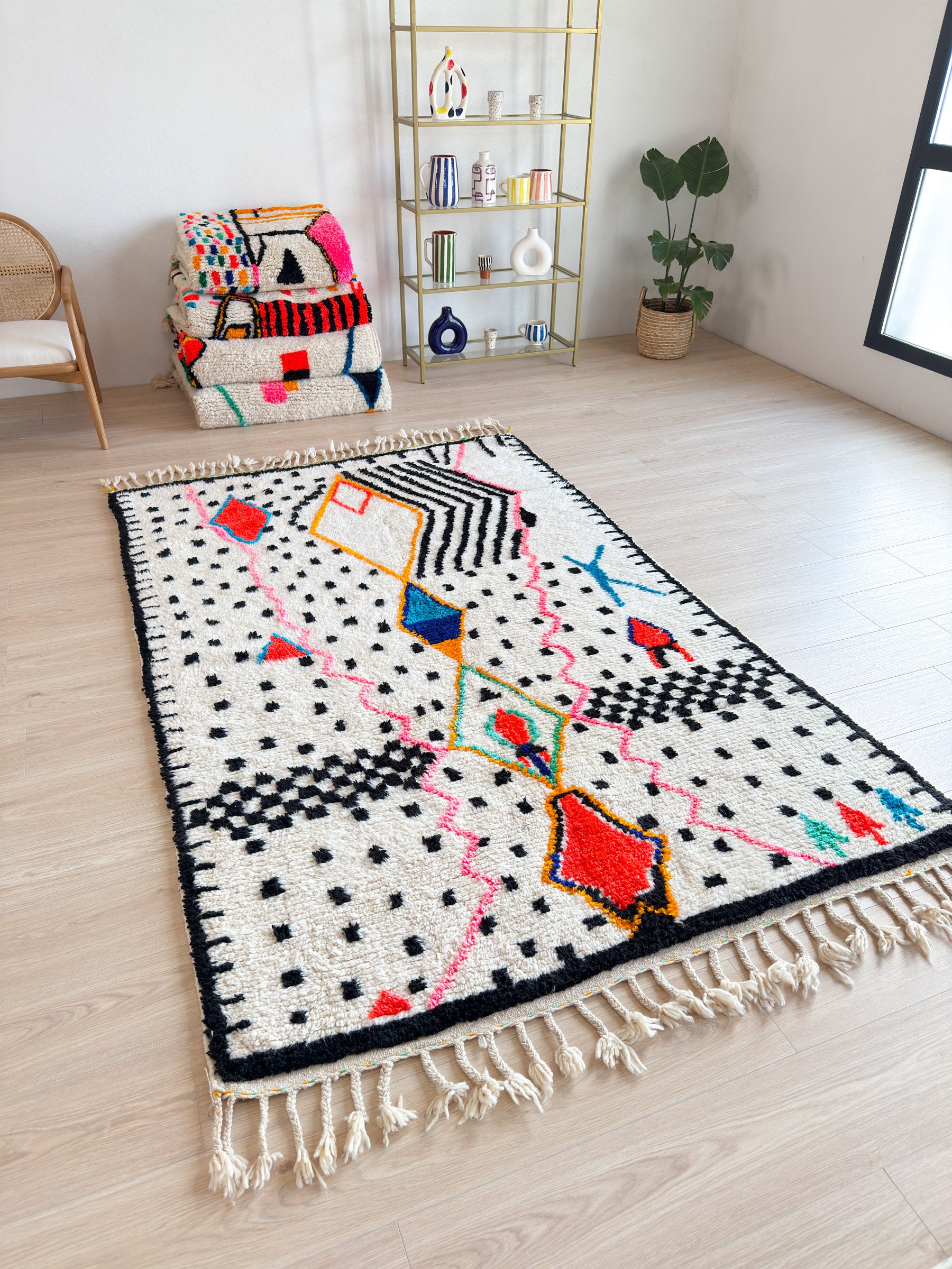 Tapis berbère coloré - n°626