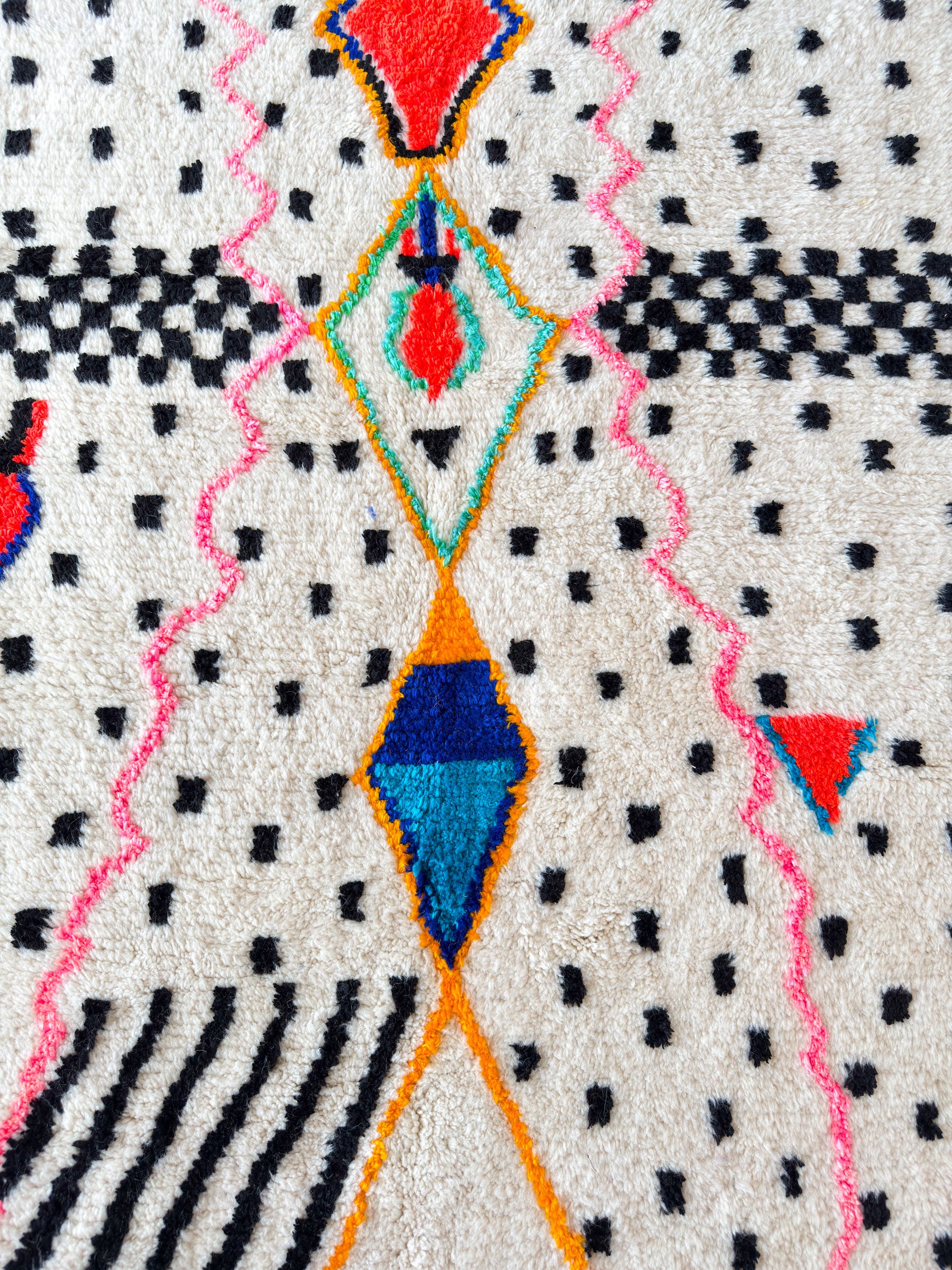 Tapis berbère coloré - n°626