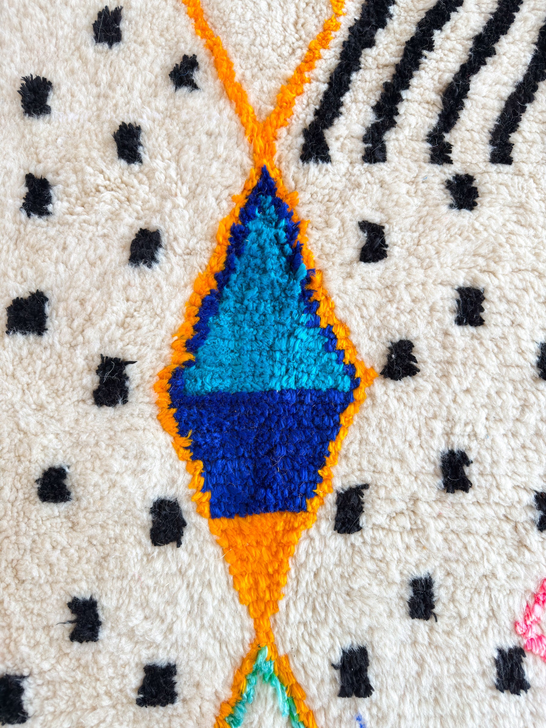 Tapis berbère coloré - n°626