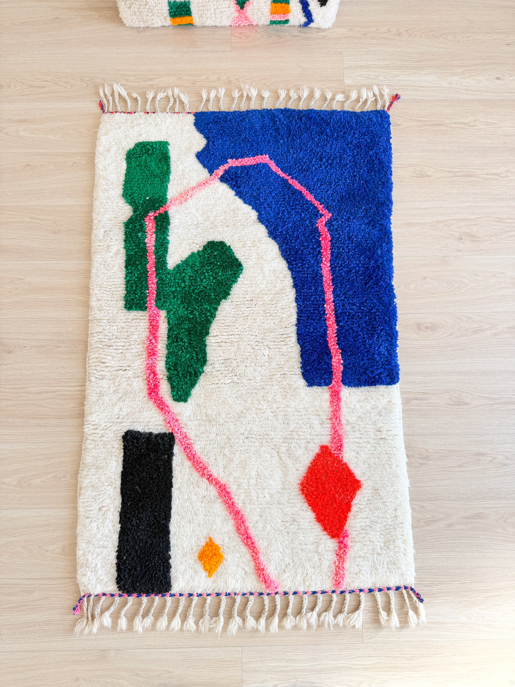 Tapis berbère coloré 96 x 169 cm - n°2457