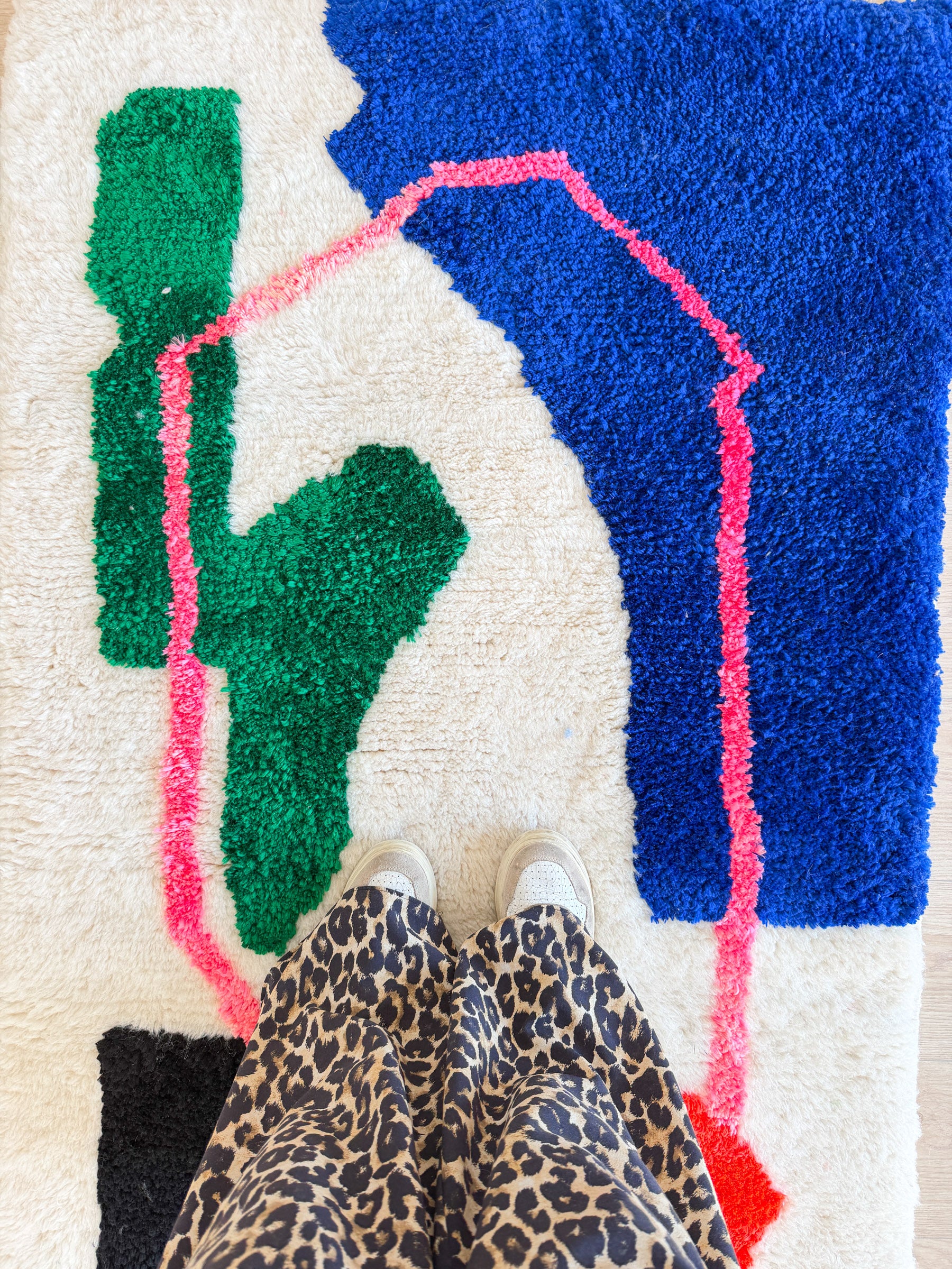 Tapis berbère coloré 96 x 169 cm - n°2457